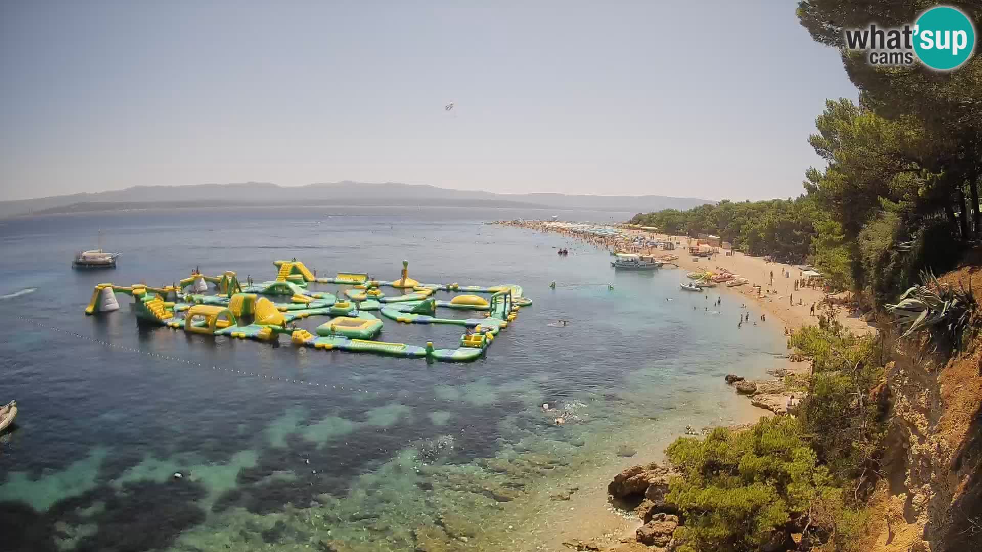 Webcam Zlatni Rat Bol – Liveblick vom berühmten Strand auf Brač