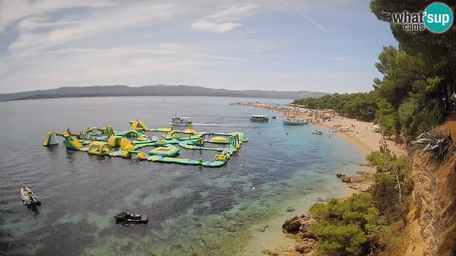 Webcam Zlatni Rat Bol – Liveblick vom berühmten Strand auf Brač