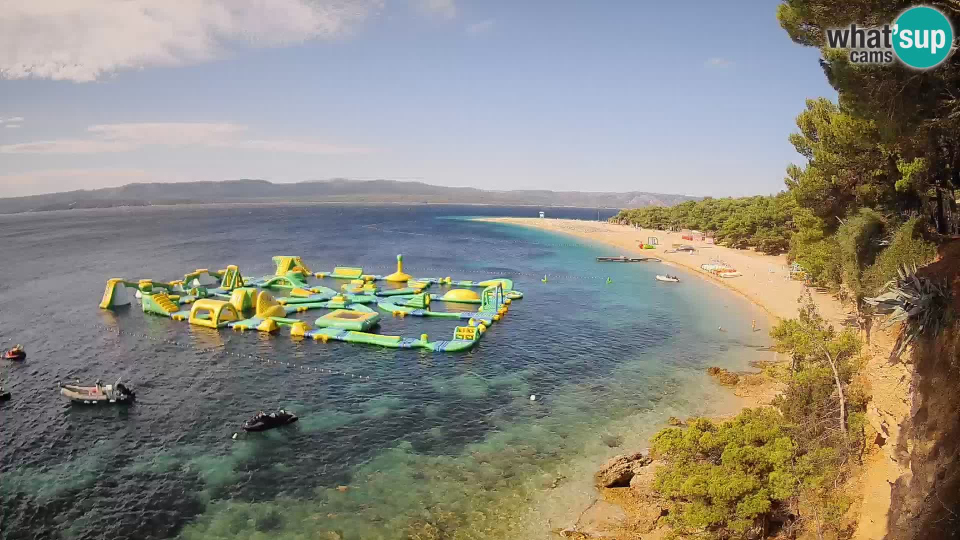 Webcam Zlatni Rat Bol – Liveblick vom berühmten Strand auf Brač