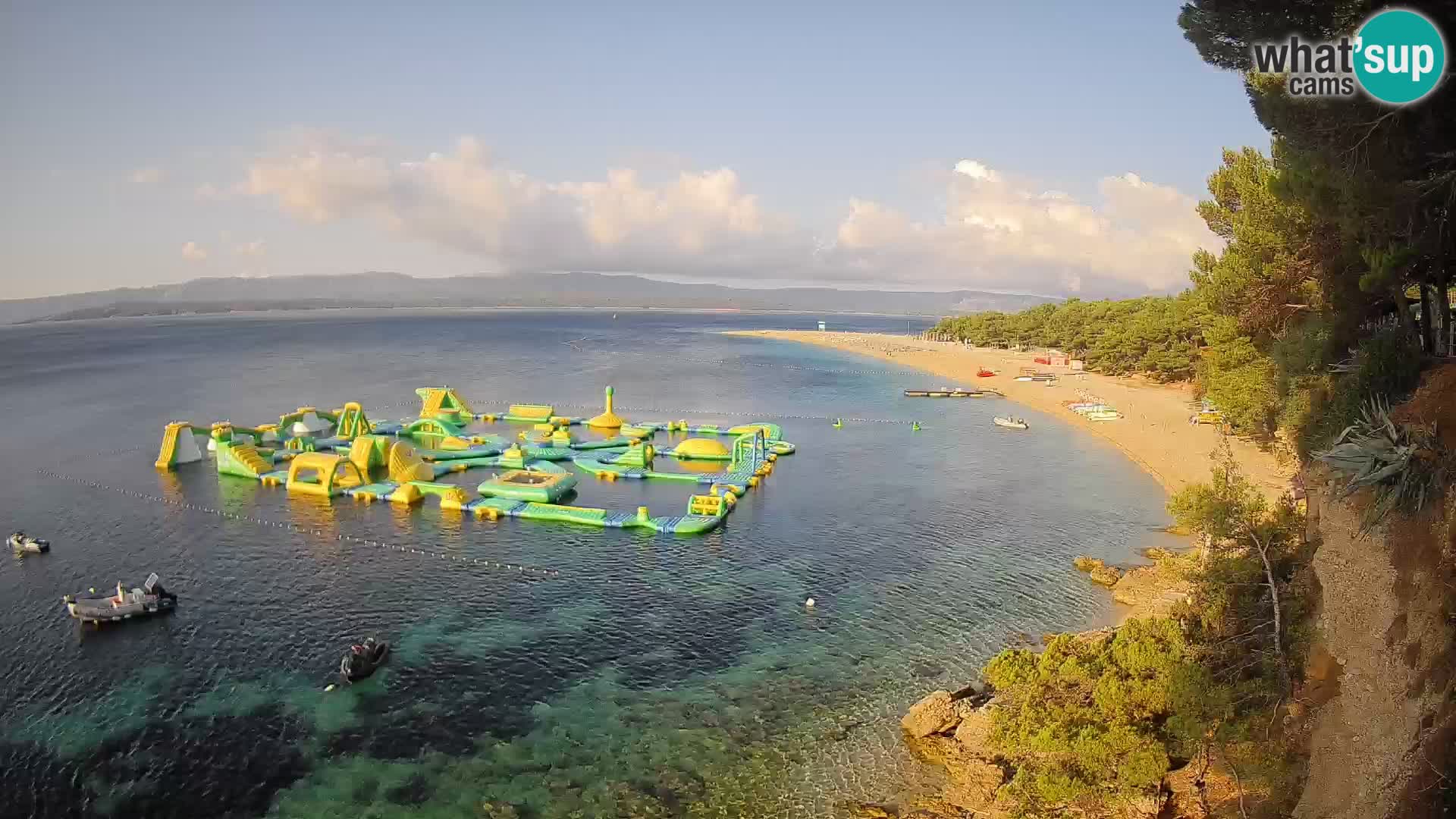 Webcam Zlatni Rat Bol – Liveblick vom berühmten Strand auf Brač