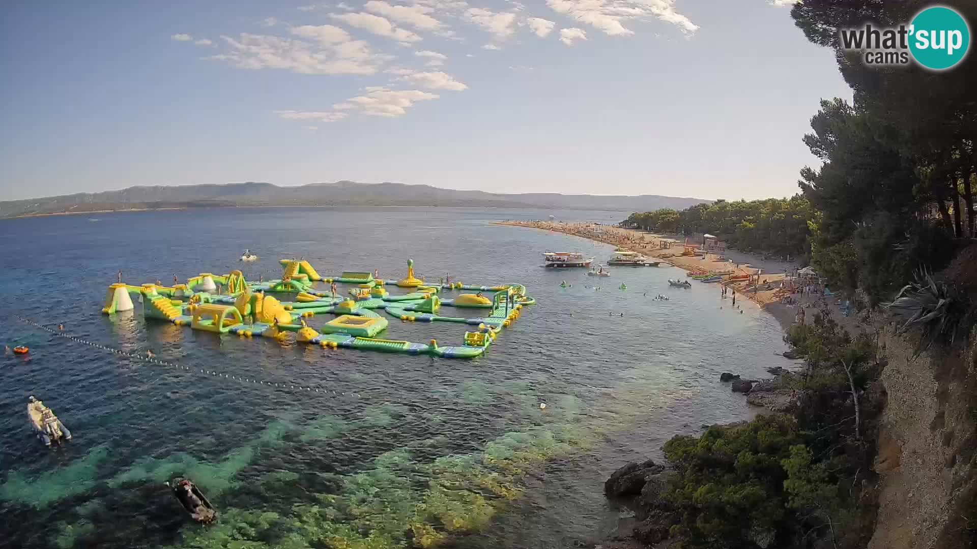 Webcam Zlatni Rat Bol – Liveblick vom berühmten Strand auf Brač