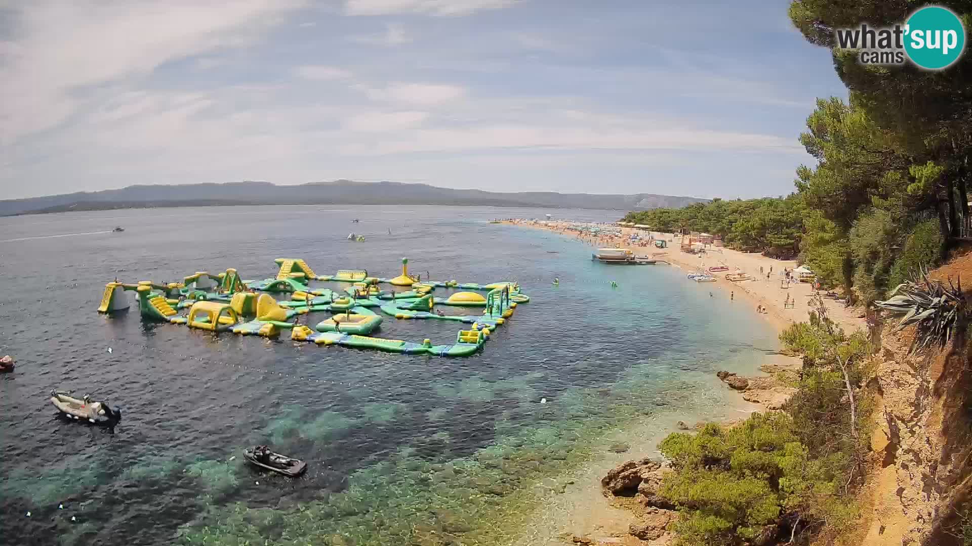 Webcam Zlatni Rat Bol – Liveblick vom berühmten Strand auf Brač