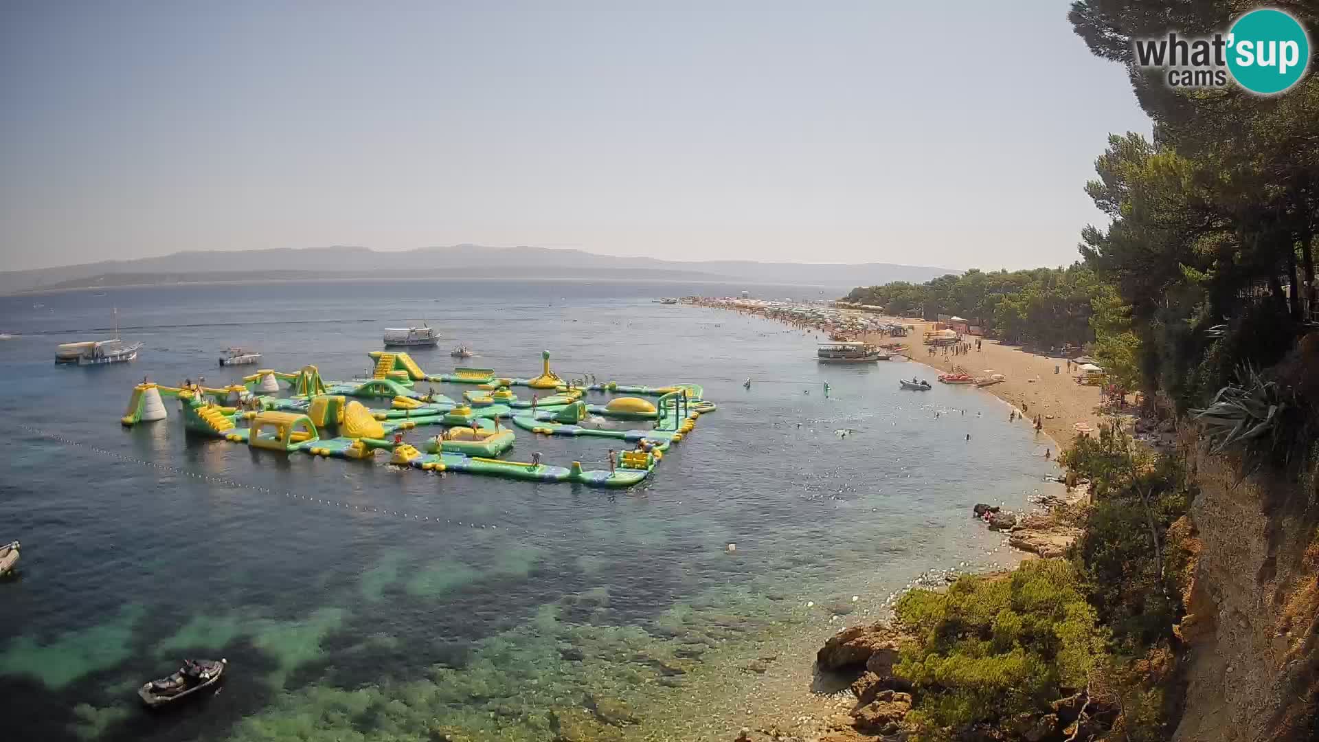 Spletna kamera Bol Zlatni Rat – Pogled v živo z otoka Brač