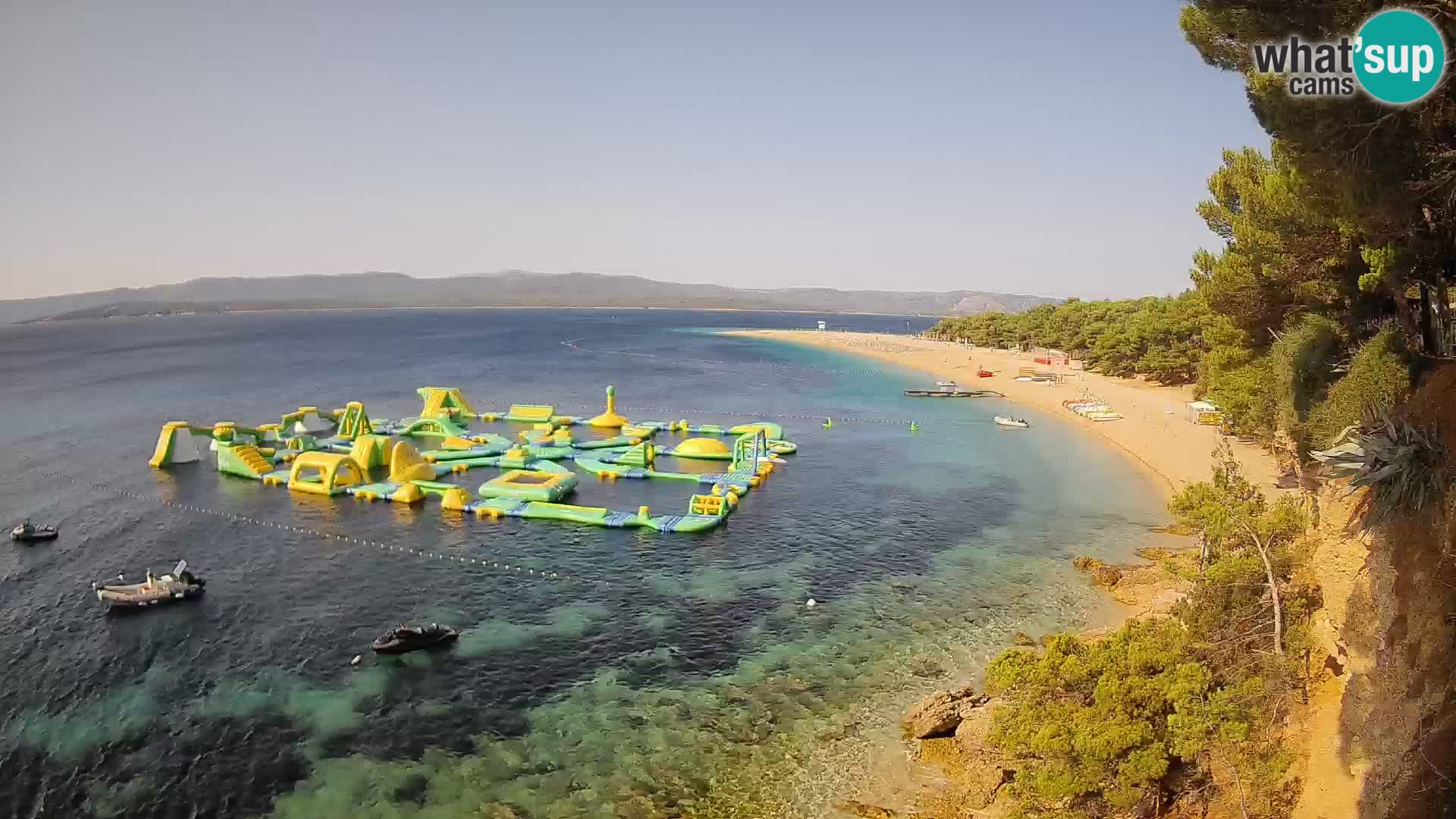 Webcam Bol Zlatni Rat – Vista en vivo desde la isla de Brač