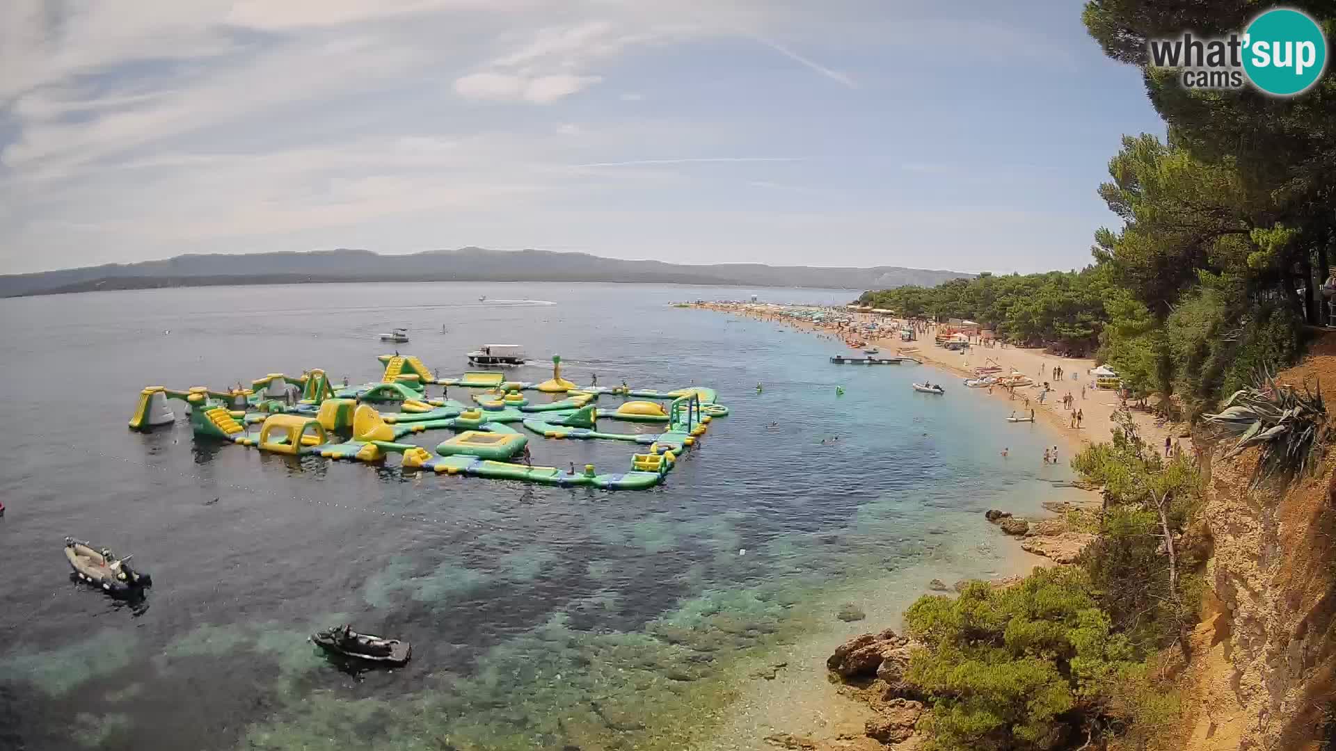 Webcam Zlatni Rat Bol – Liveblick vom berühmten Strand auf Brač
