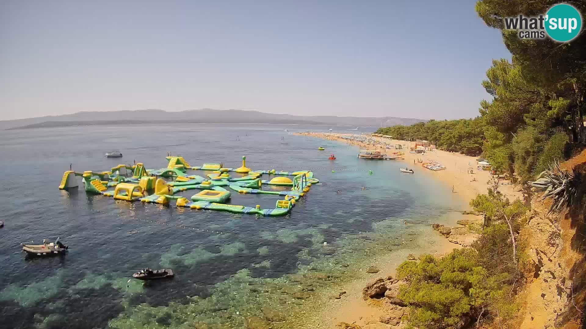 Webcam Zlatni Rat Bol – Liveblick vom berühmten Strand auf Brač