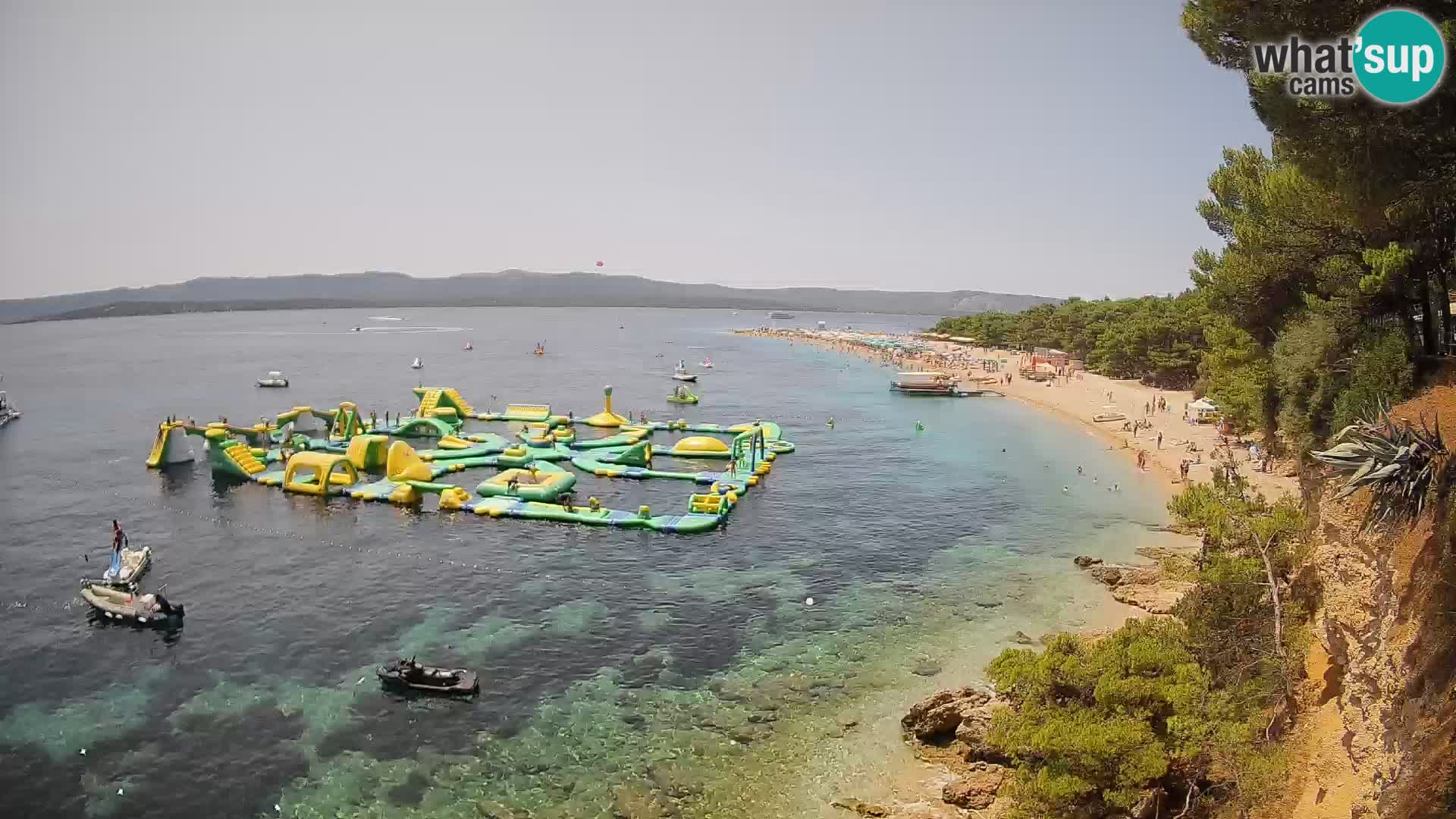 Webcam Bol Zlatni Rat – Vista en vivo desde la isla de Brač