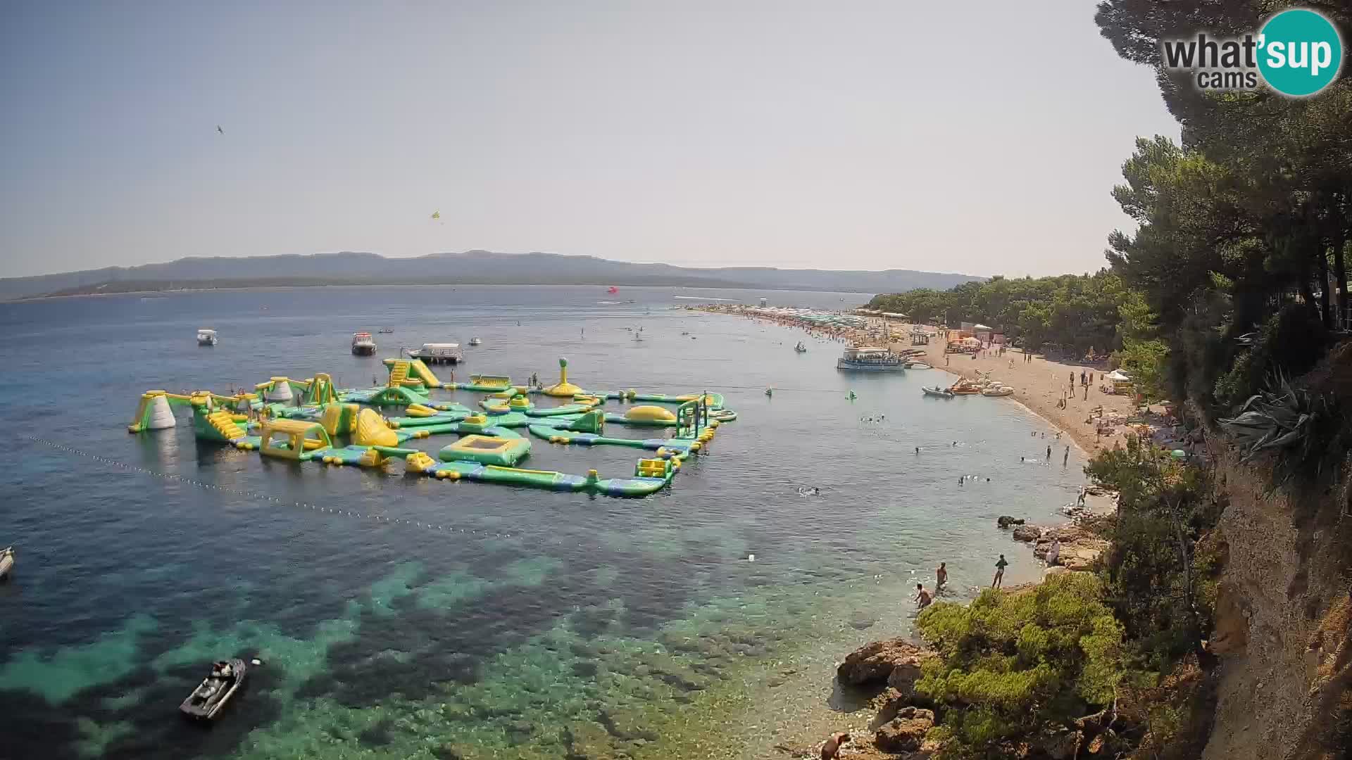 Spletna kamera Bol Zlatni Rat – Pogled v živo z otoka Brač