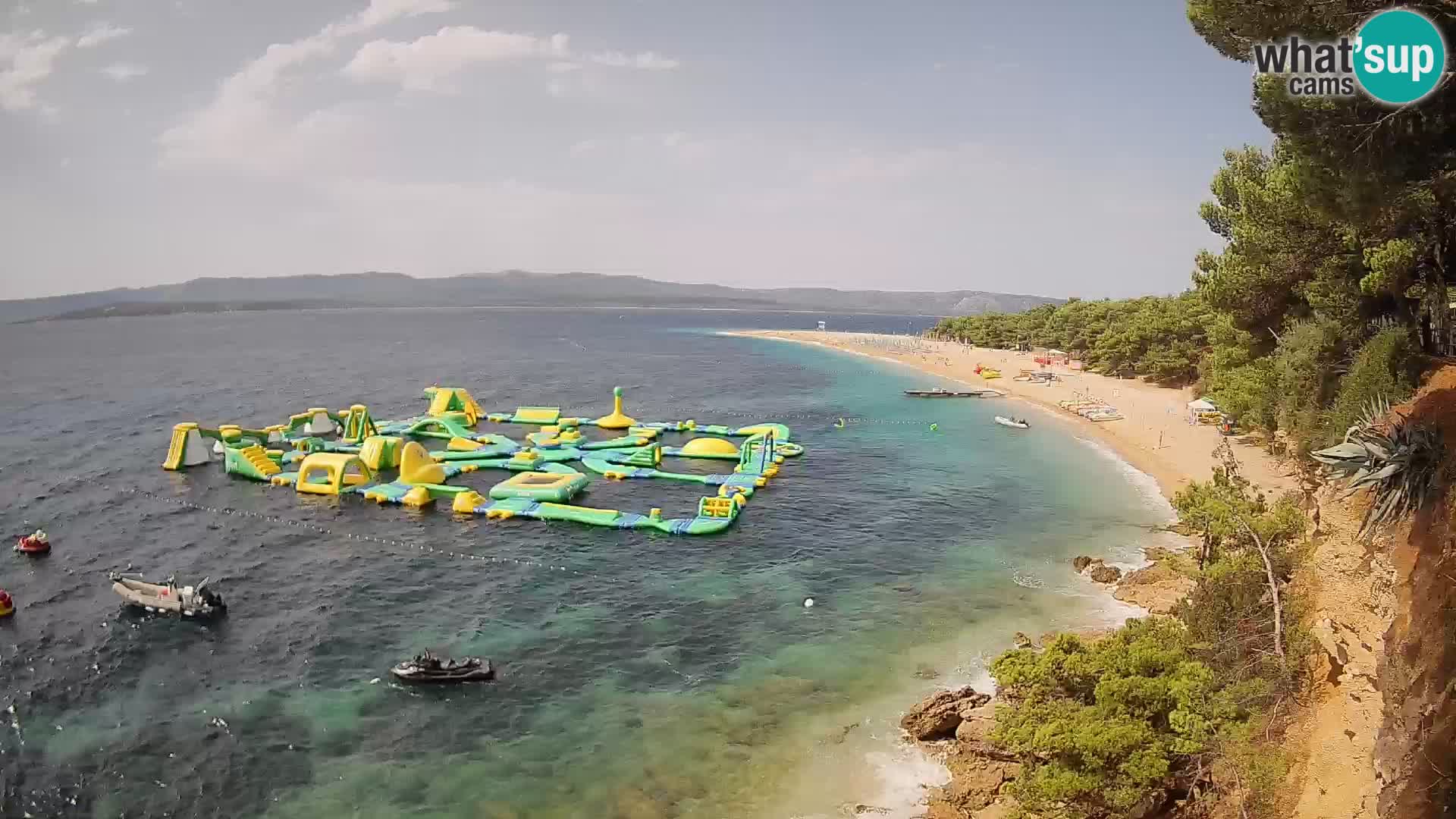 Webcam Zlatni Rat Bol – Liveblick vom berühmten Strand auf Brač