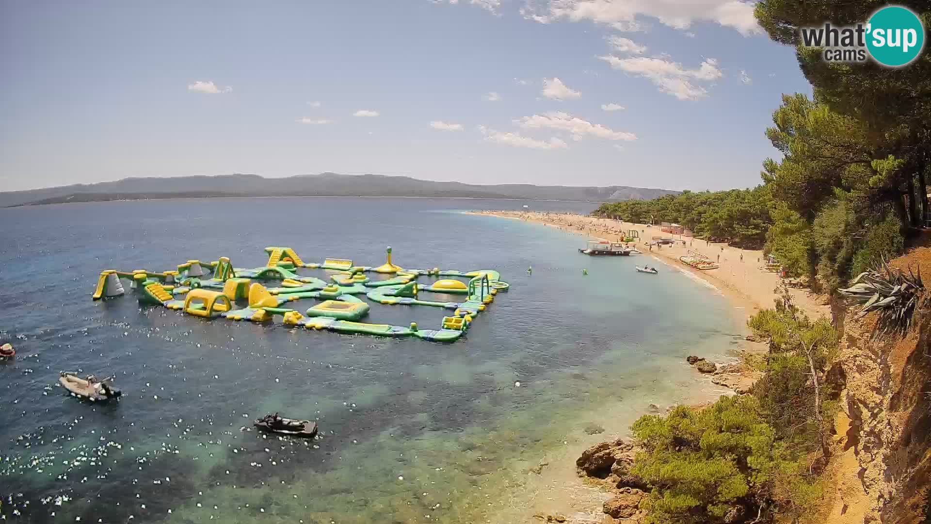 Webcam Zlatni Rat Bol – Liveblick vom berühmten Strand auf Brač