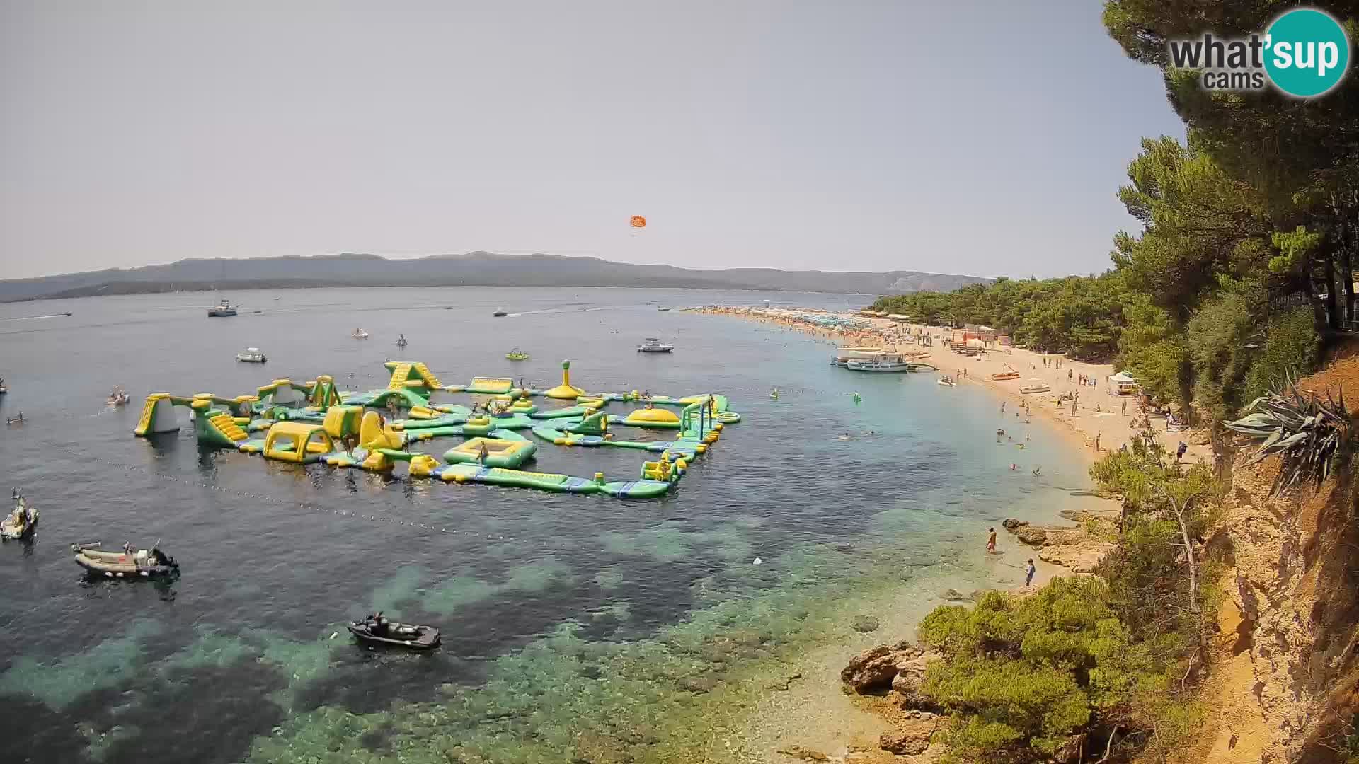 Webcam Zlatni Rat Bol – Liveblick vom berühmten Strand auf Brač