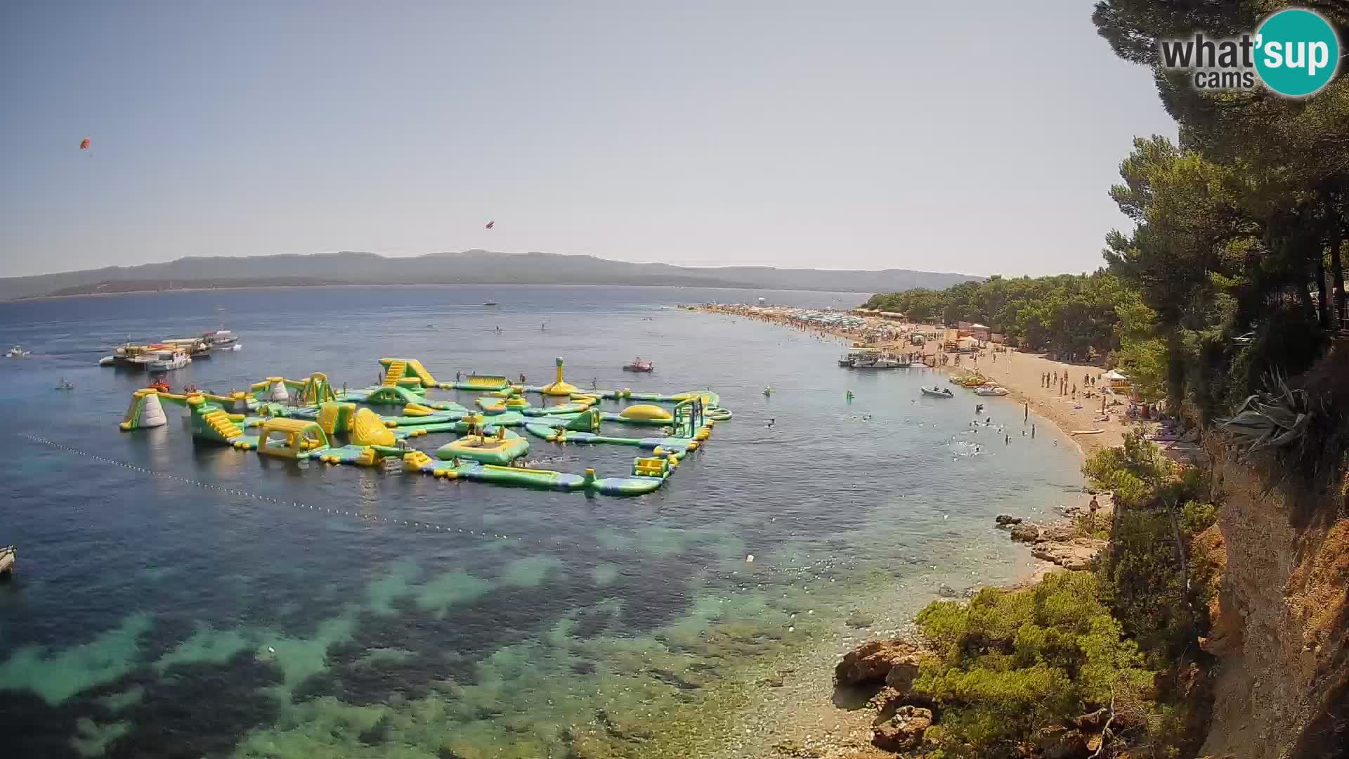 Webcam Bol Zlatni Rat – Vista en vivo desde la isla de Brač