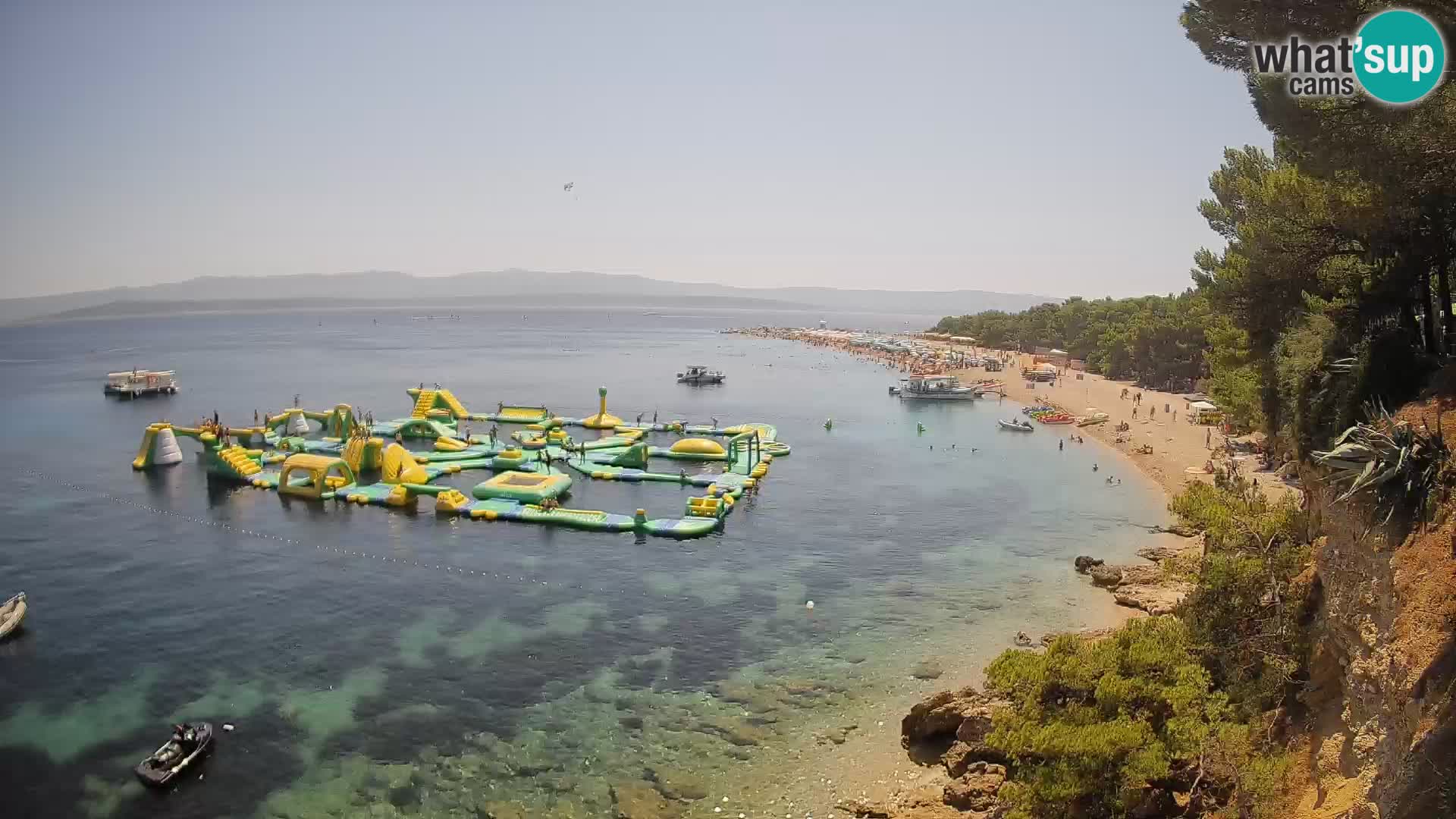 Spletna kamera Bol Zlatni Rat – Pogled v živo z otoka Brač