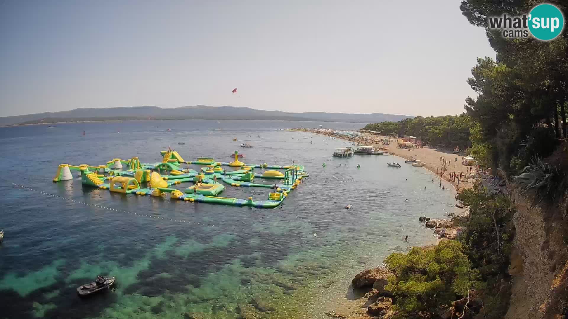 Webcam Zlatni Rat Bol – Liveblick vom berühmten Strand auf Brač