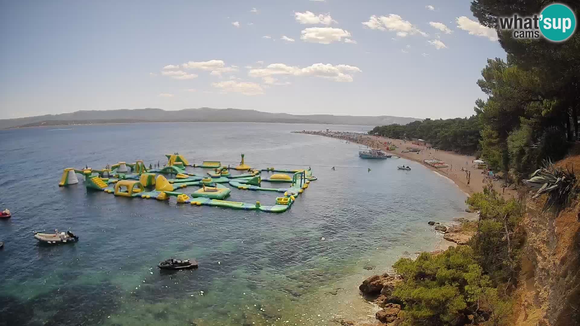 Spletna kamera Bol Zlatni Rat – Pogled v živo z otoka Brač