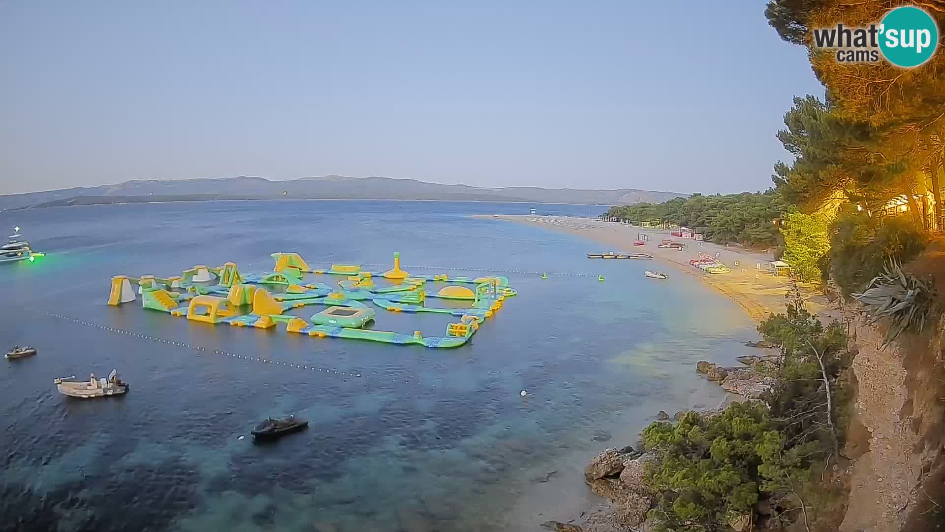 Webcam Zlatni Rat Bol – Liveblick vom berühmten Strand auf Brač