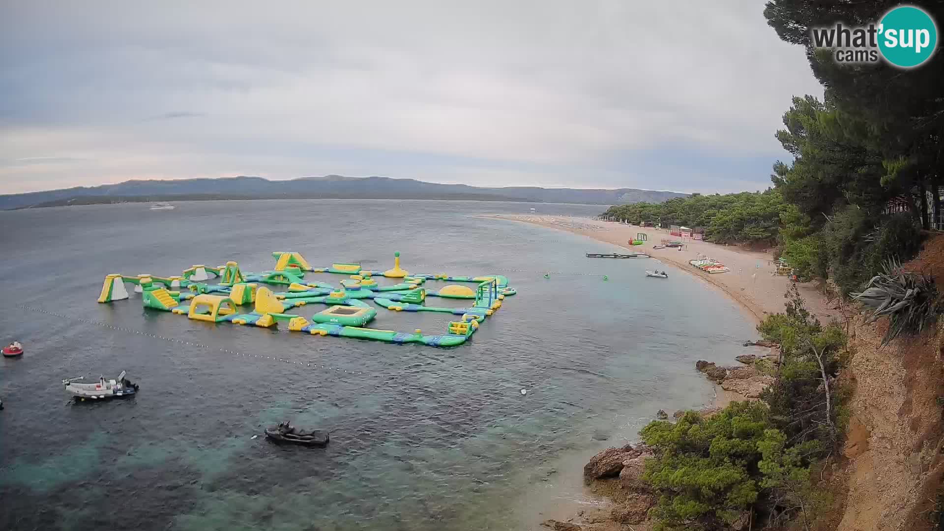 Webcam Bol Zlatni Rat – Vista en vivo desde la isla de Brač