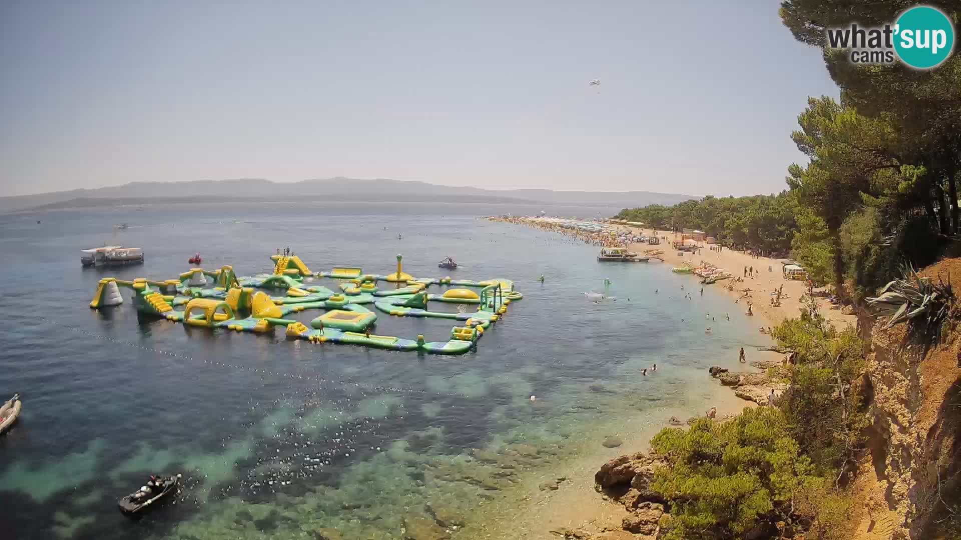 Webcam Zlatni Rat Bol – Liveblick vom berühmten Strand auf Brač