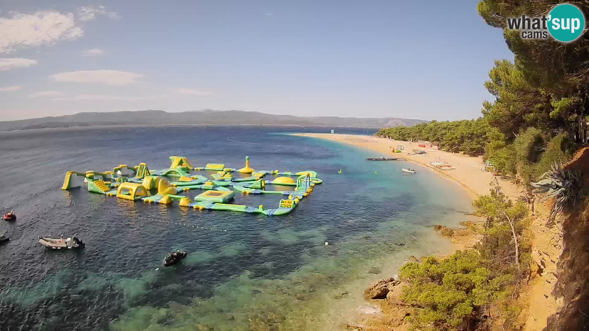 Webcam Zlatni Rat Bol – Liveblick vom berühmten Strand auf Brač