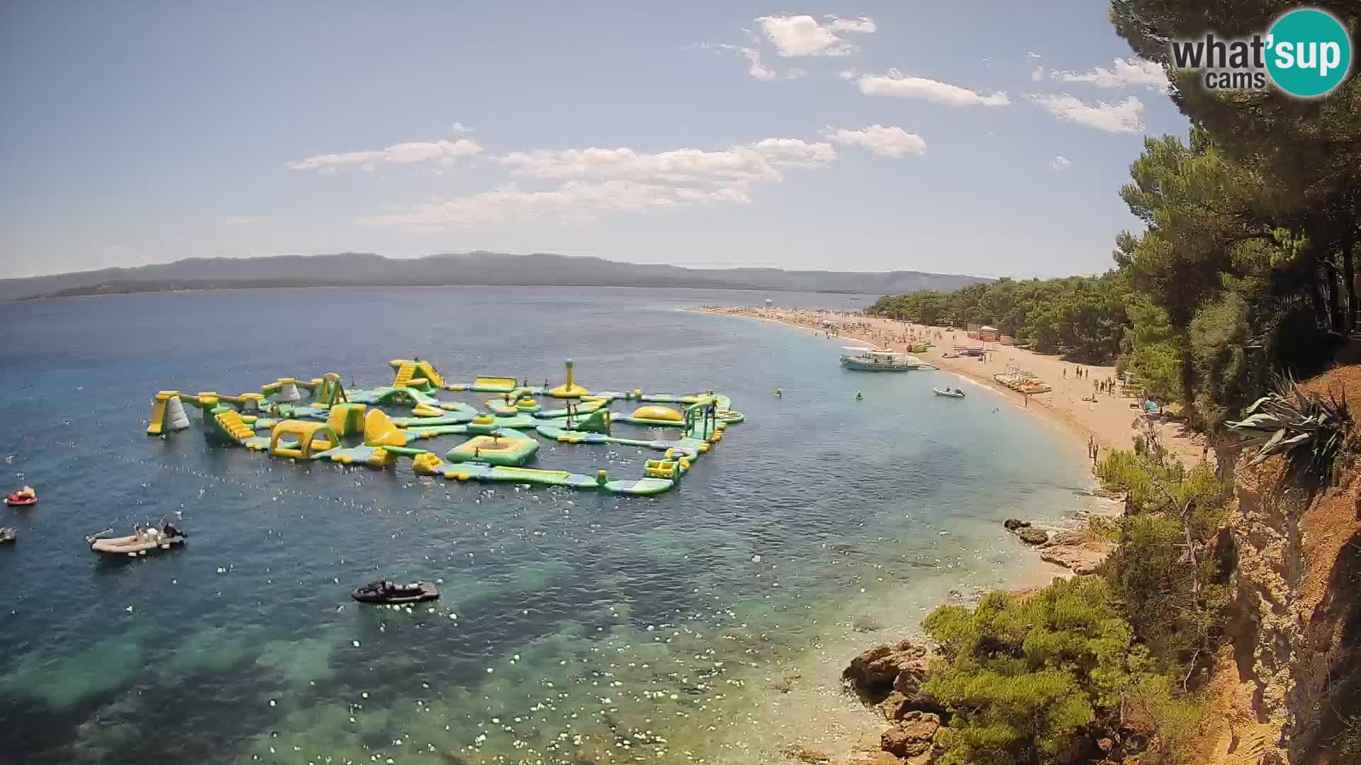 Webcam Zlatni Rat Bol – Liveblick vom berühmten Strand auf Brač
