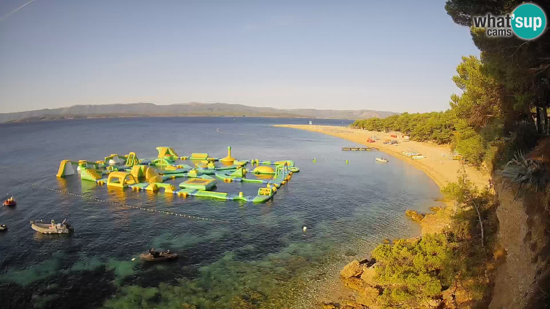 Webcam Zlatni Rat Bol – Liveblick vom berühmten Strand auf Brač