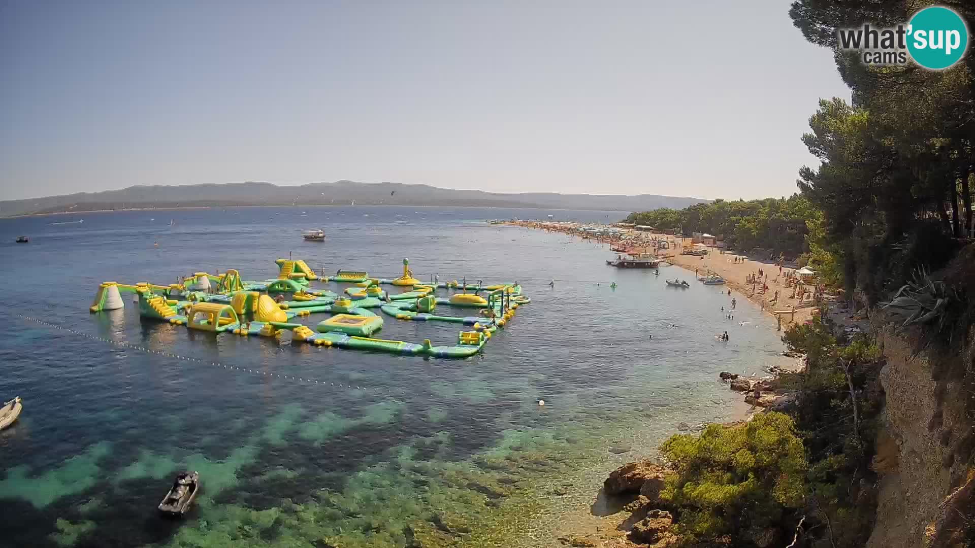 Webcam Zlatni Rat Bol – Liveblick vom berühmten Strand auf Brač