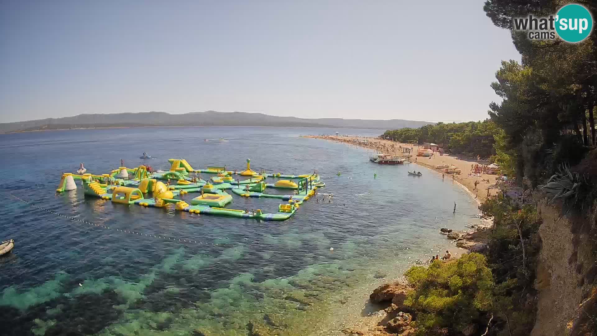 Webcam Bol Zlatni Rat – Vista en vivo desde la isla de Brač