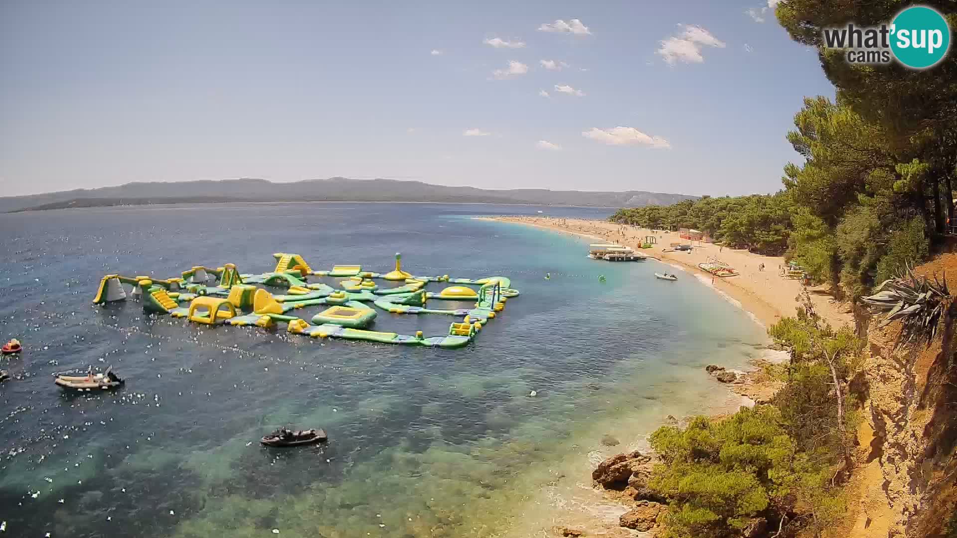 Webcam Zlatni Rat Bol – Liveblick vom berühmten Strand auf Brač