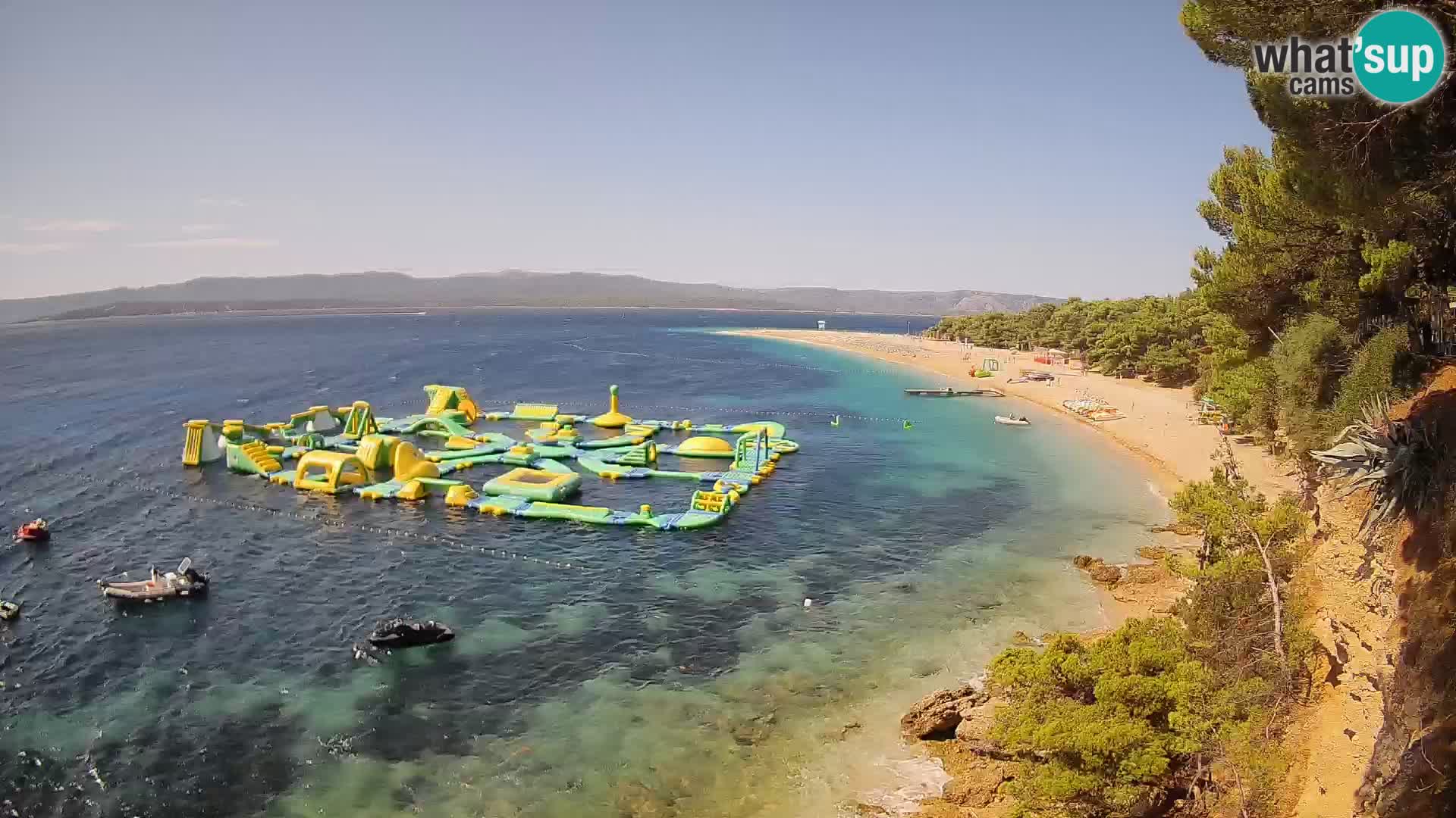 Webcam Zlatni Rat Bol – Liveblick vom berühmten Strand auf Brač