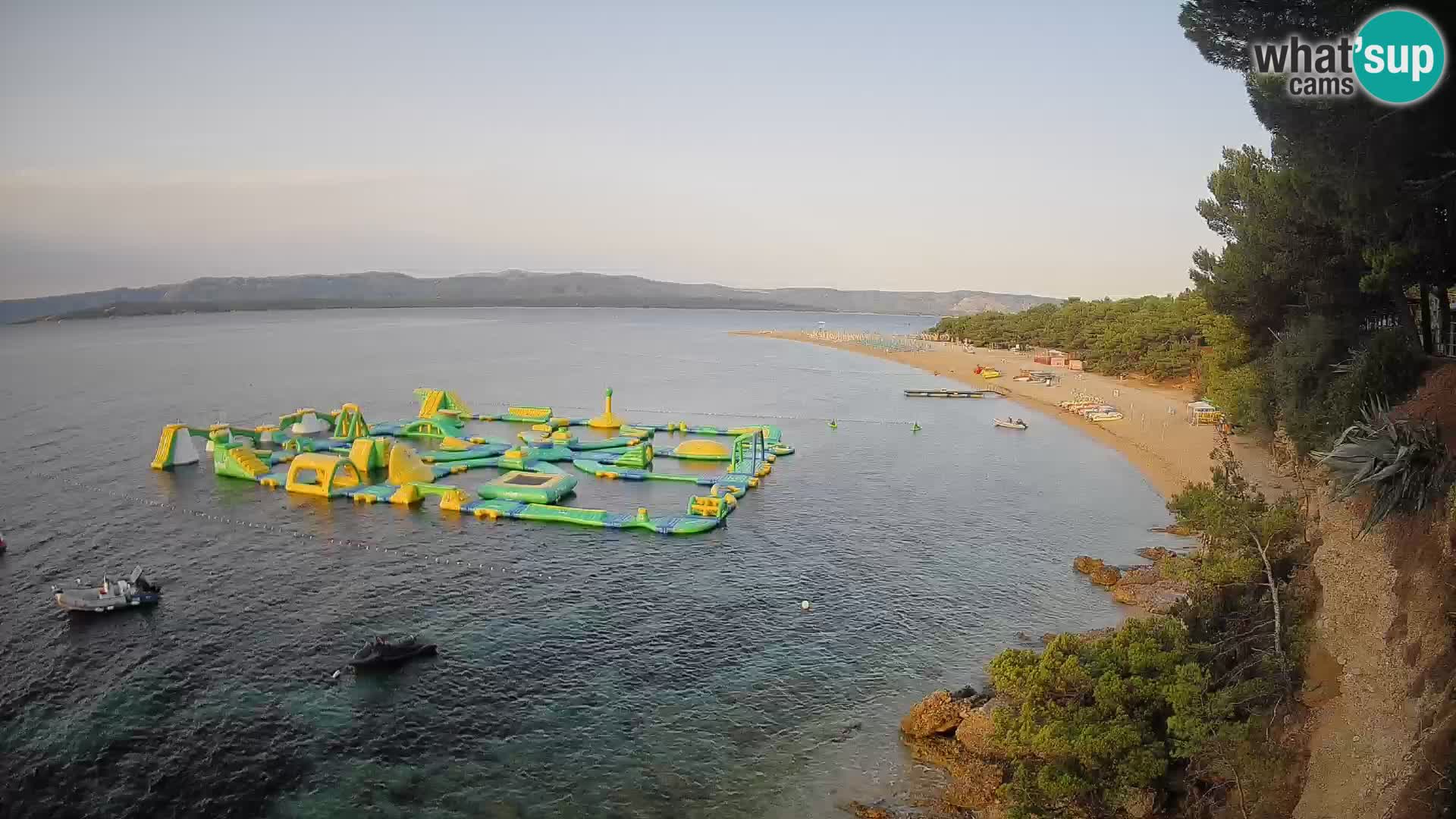 Webcam Zlatni Rat Bol – Liveblick vom berühmten Strand auf Brač