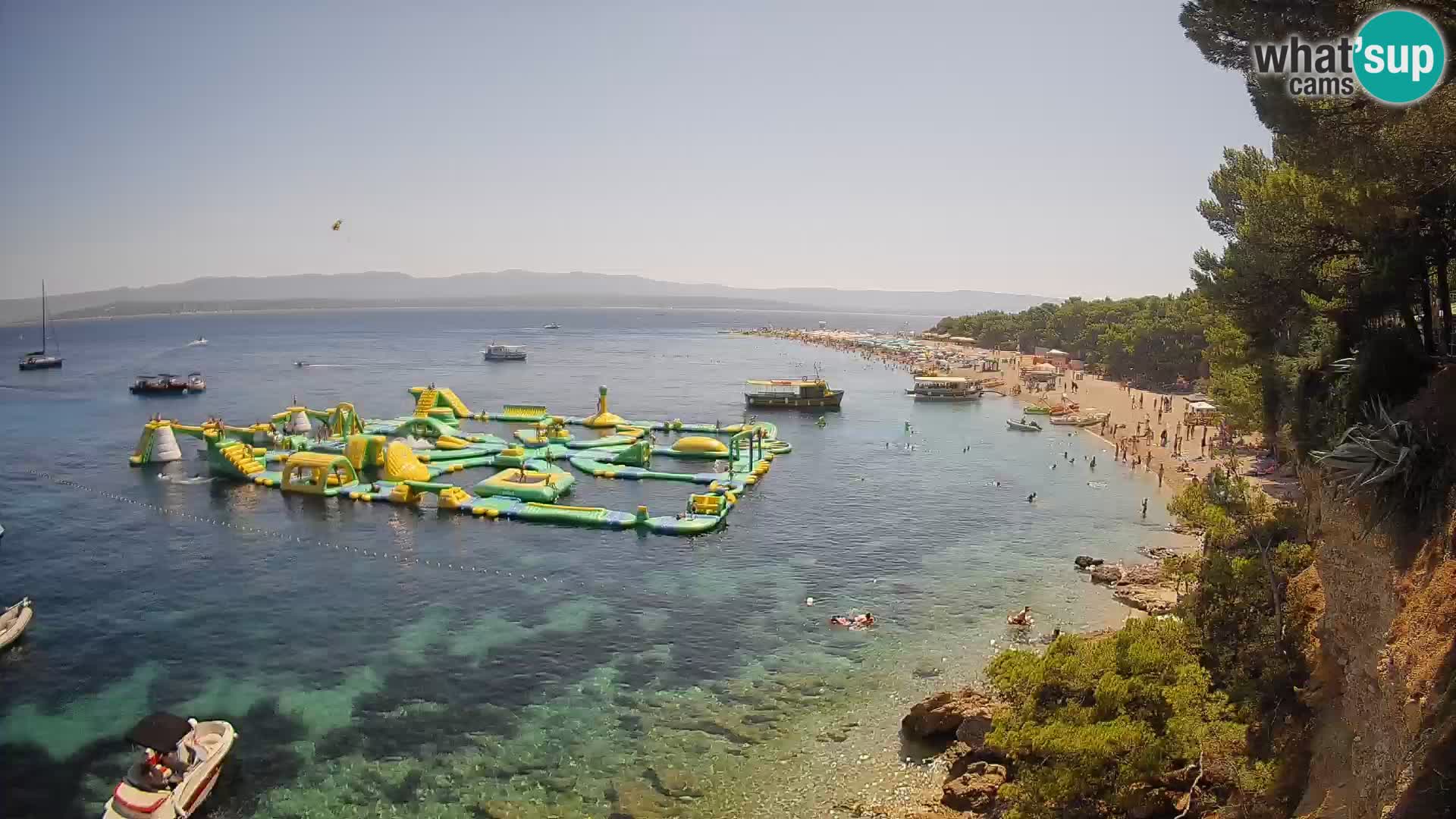 Webcam Zlatni Rat Bol – Liveblick vom berühmten Strand auf Brač