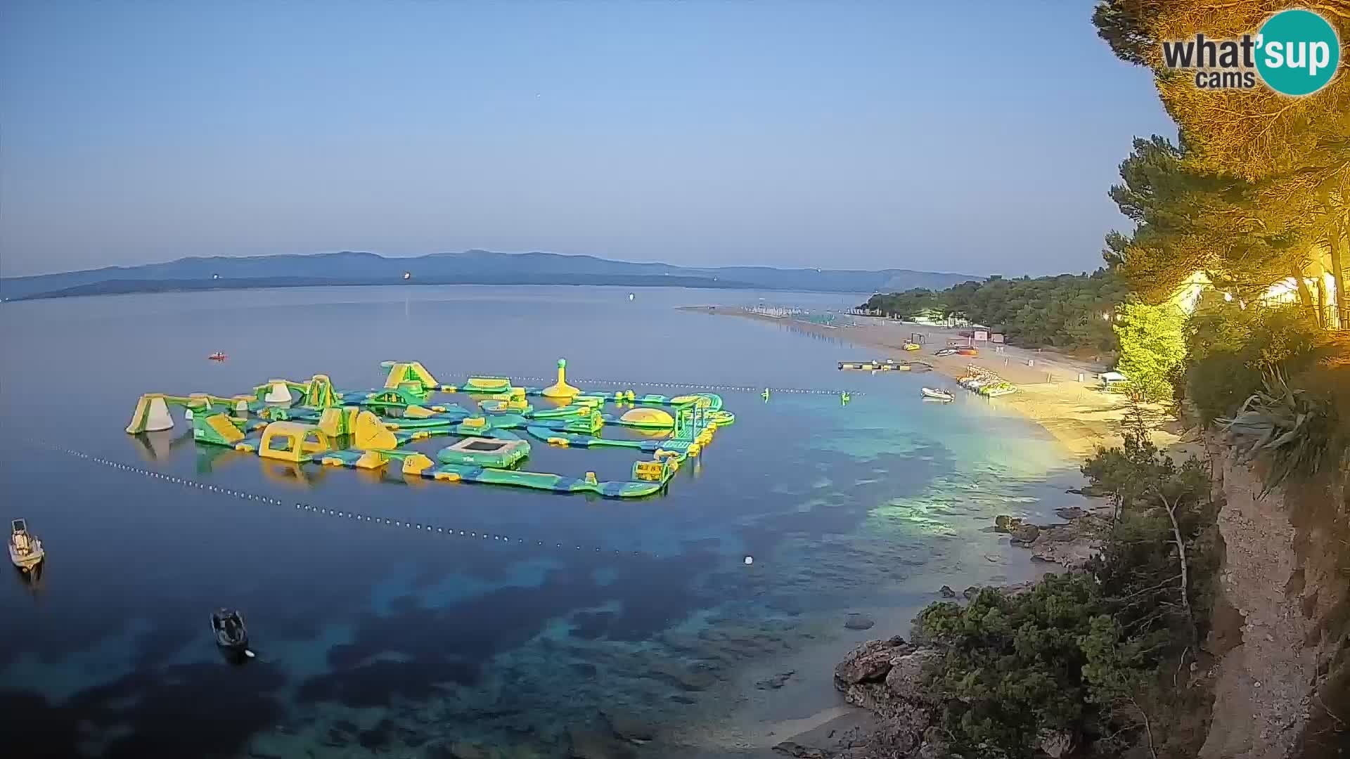 Webcam Zlatni Rat Bol – Liveblick vom berühmten Strand auf Brač