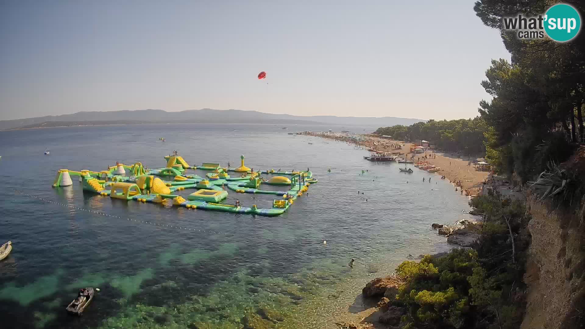 Webcam Zlatni Rat Bol – Liveblick vom berühmten Strand auf Brač