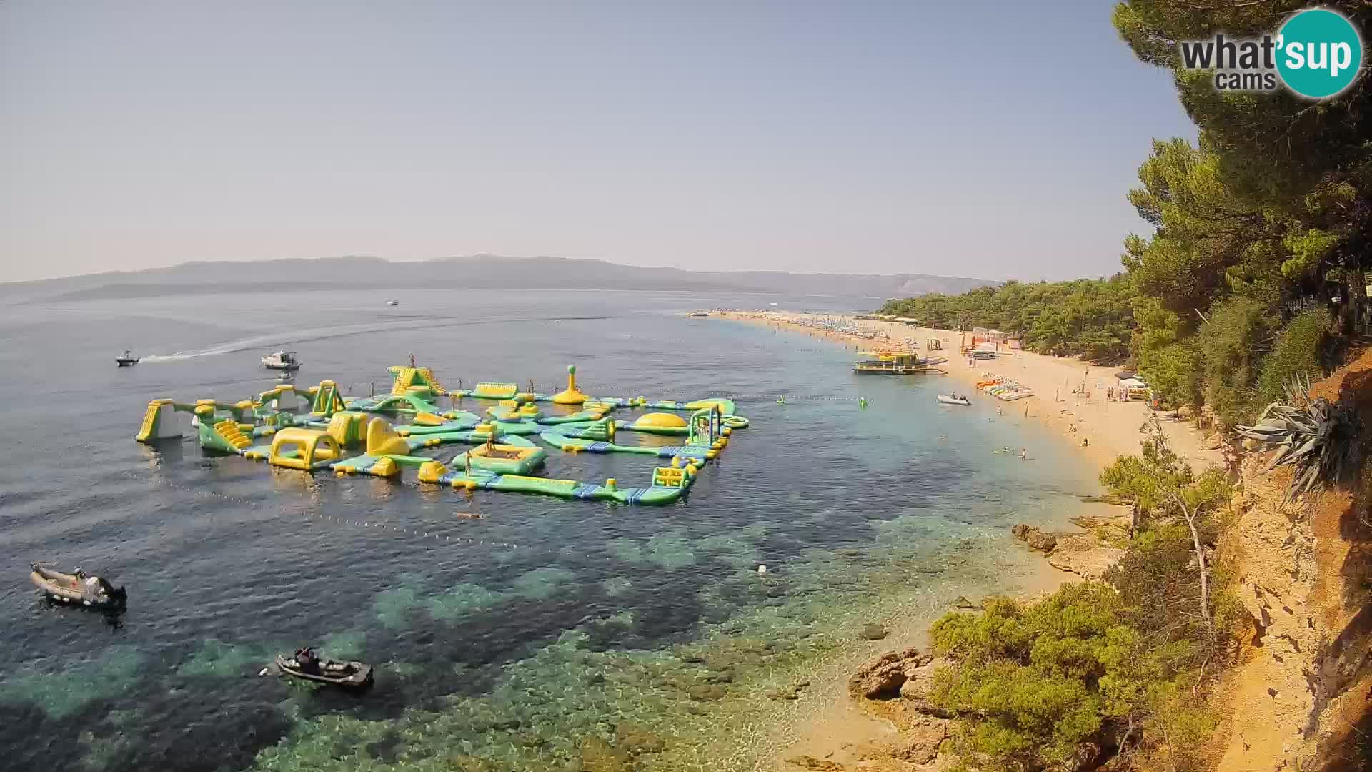 Webcam Zlatni Rat Bol – Liveblick vom berühmten Strand auf Brač