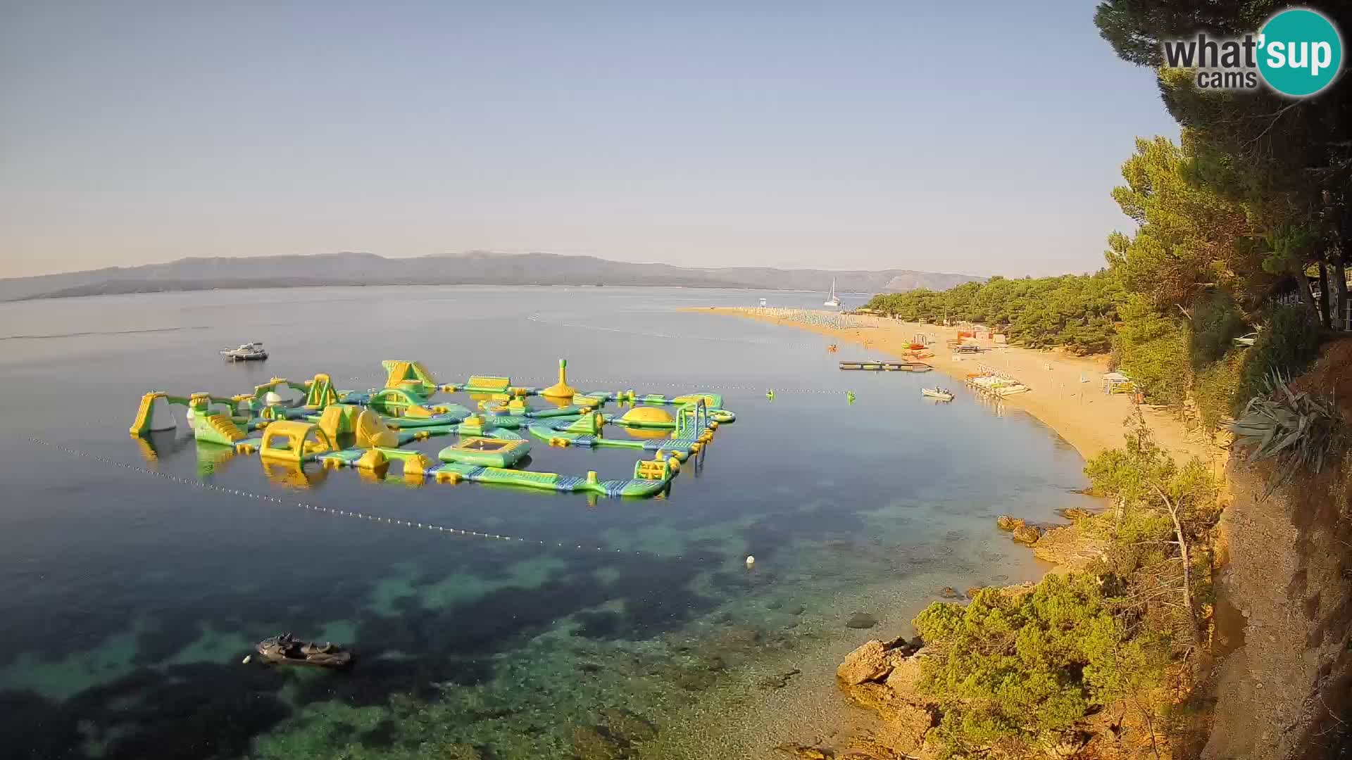 Webcam Zlatni Rat Bol – Liveblick vom berühmten Strand auf Brač