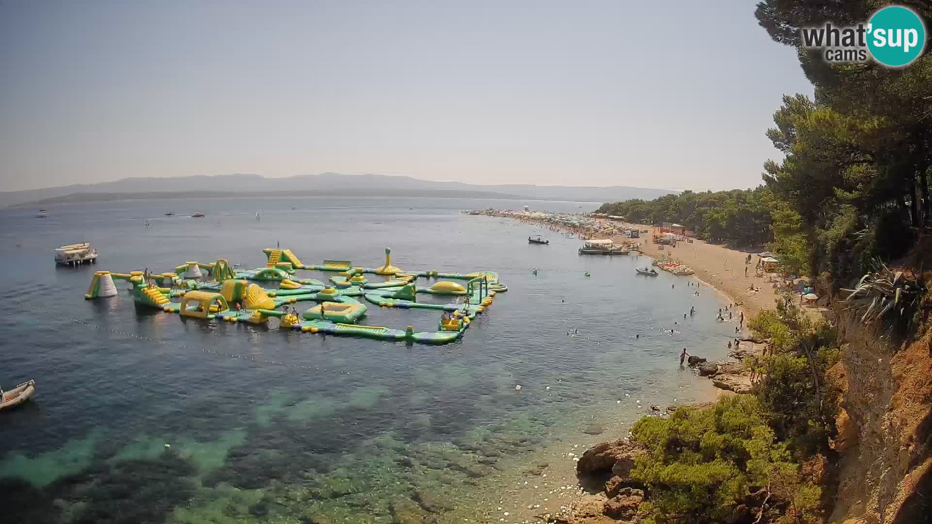 Webcam Zlatni Rat Bol – Liveblick vom berühmten Strand auf Brač