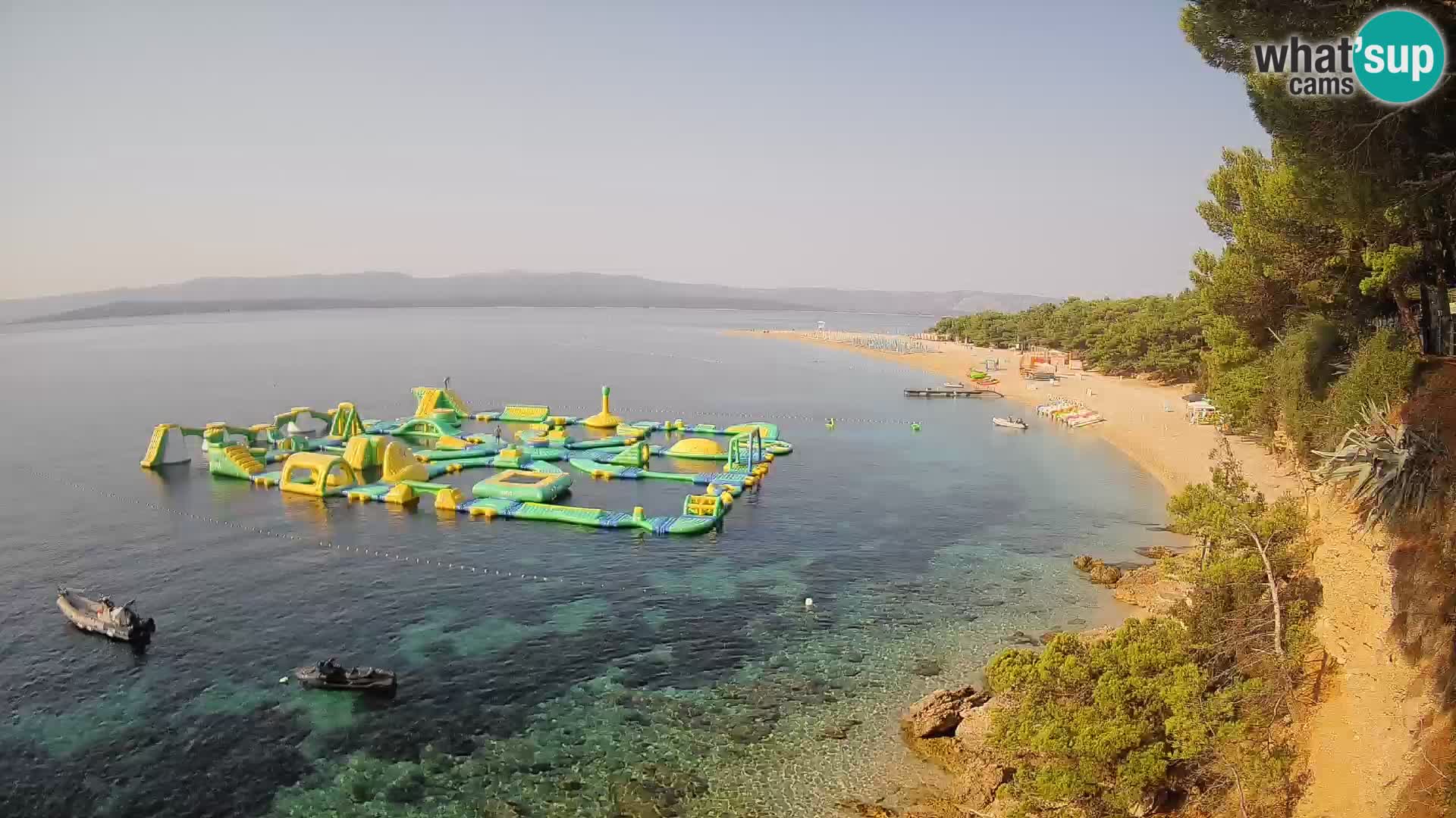 Webcam Zlatni Rat Bol – Liveblick vom berühmten Strand auf Brač