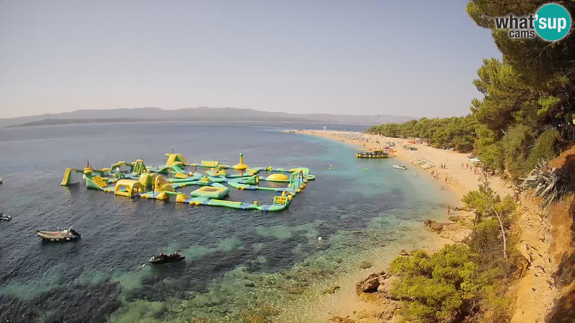 Webcam Zlatni Rat Bol – Liveblick vom berühmten Strand auf Brač