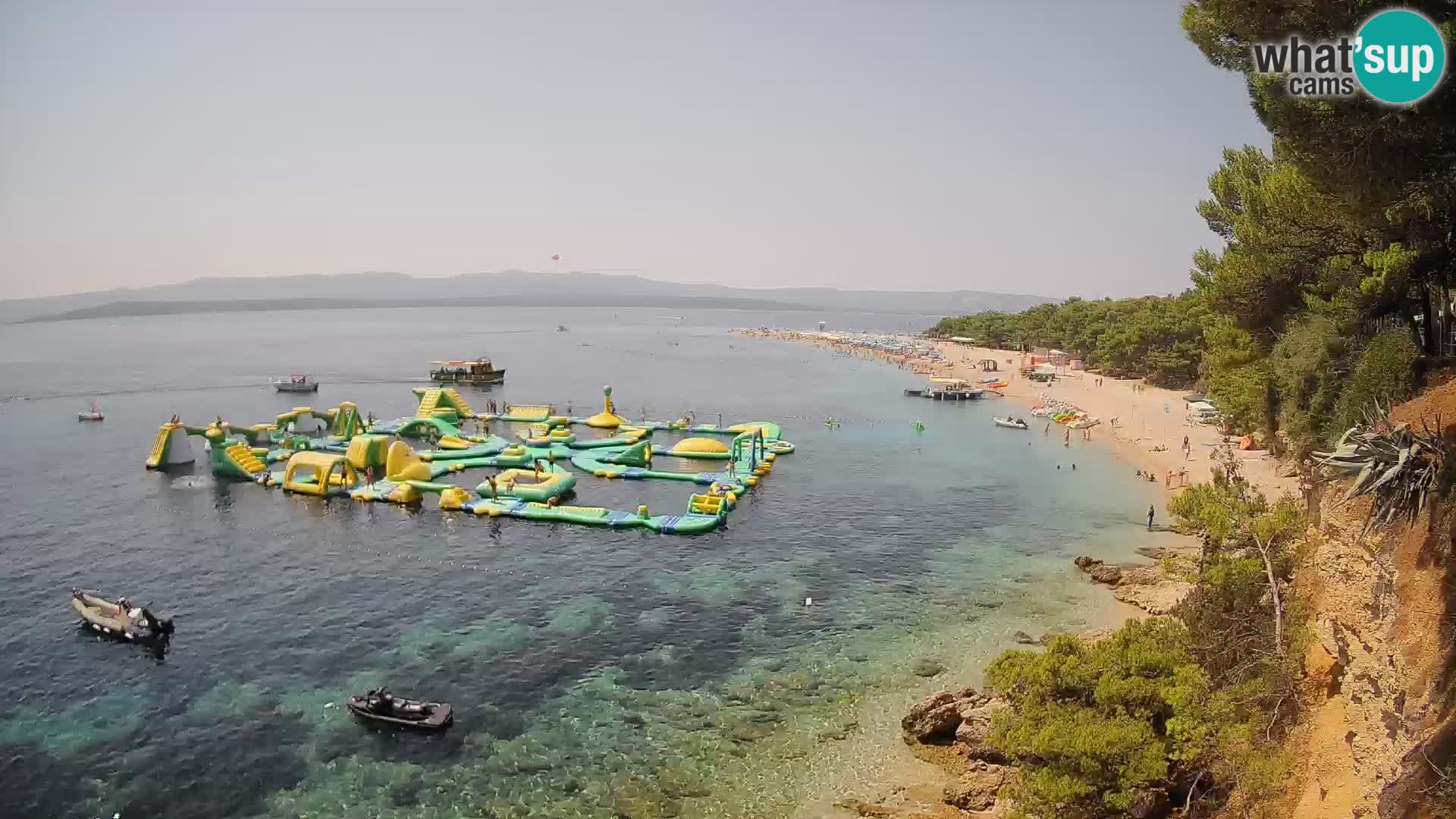 Webcam Zlatni Rat Bol – Liveblick vom berühmten Strand auf Brač