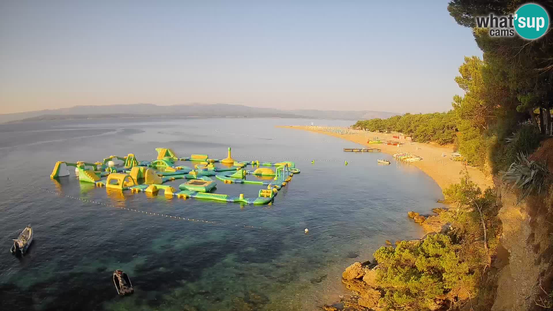 Webcam Zlatni Rat Bol – Liveblick vom berühmten Strand auf Brač