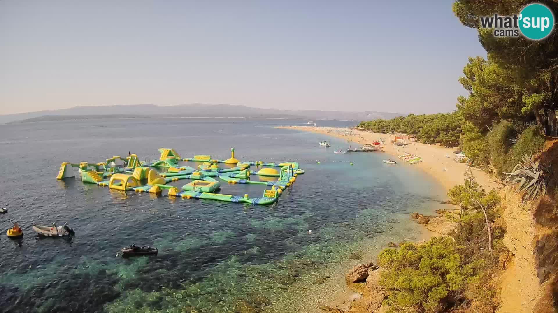 Webcam Zlatni Rat Bol – Liveblick vom berühmten Strand auf Brač
