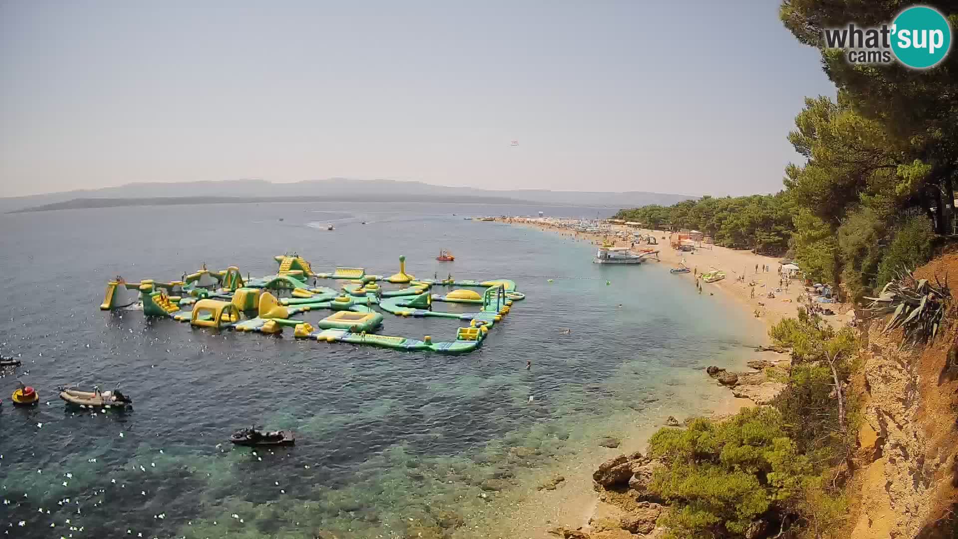 Webcam Bol Zlatni Rat – Vista en vivo desde la isla de Brač