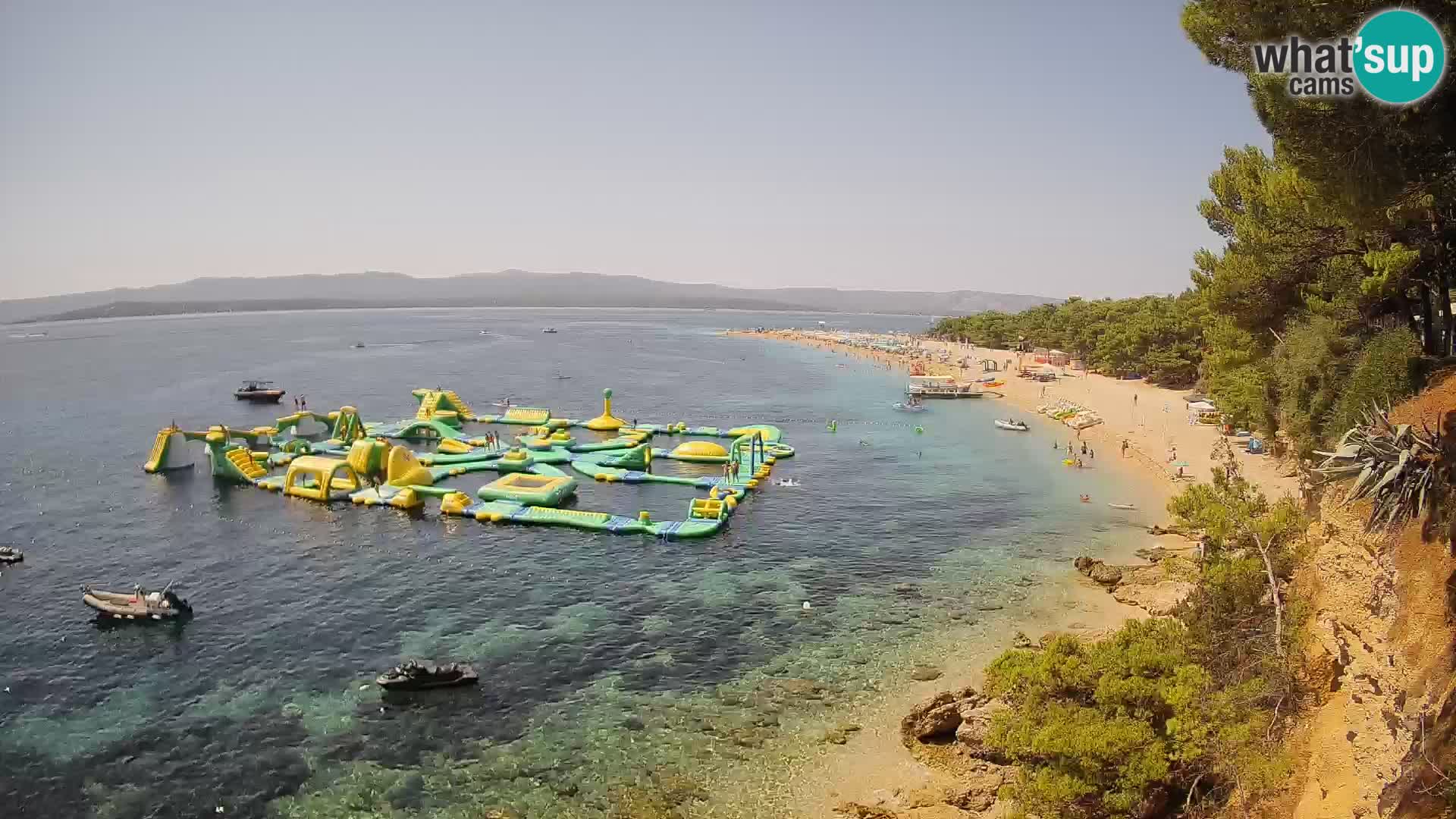 Webcam Zlatni Rat Bol – Liveblick vom berühmten Strand auf Brač
