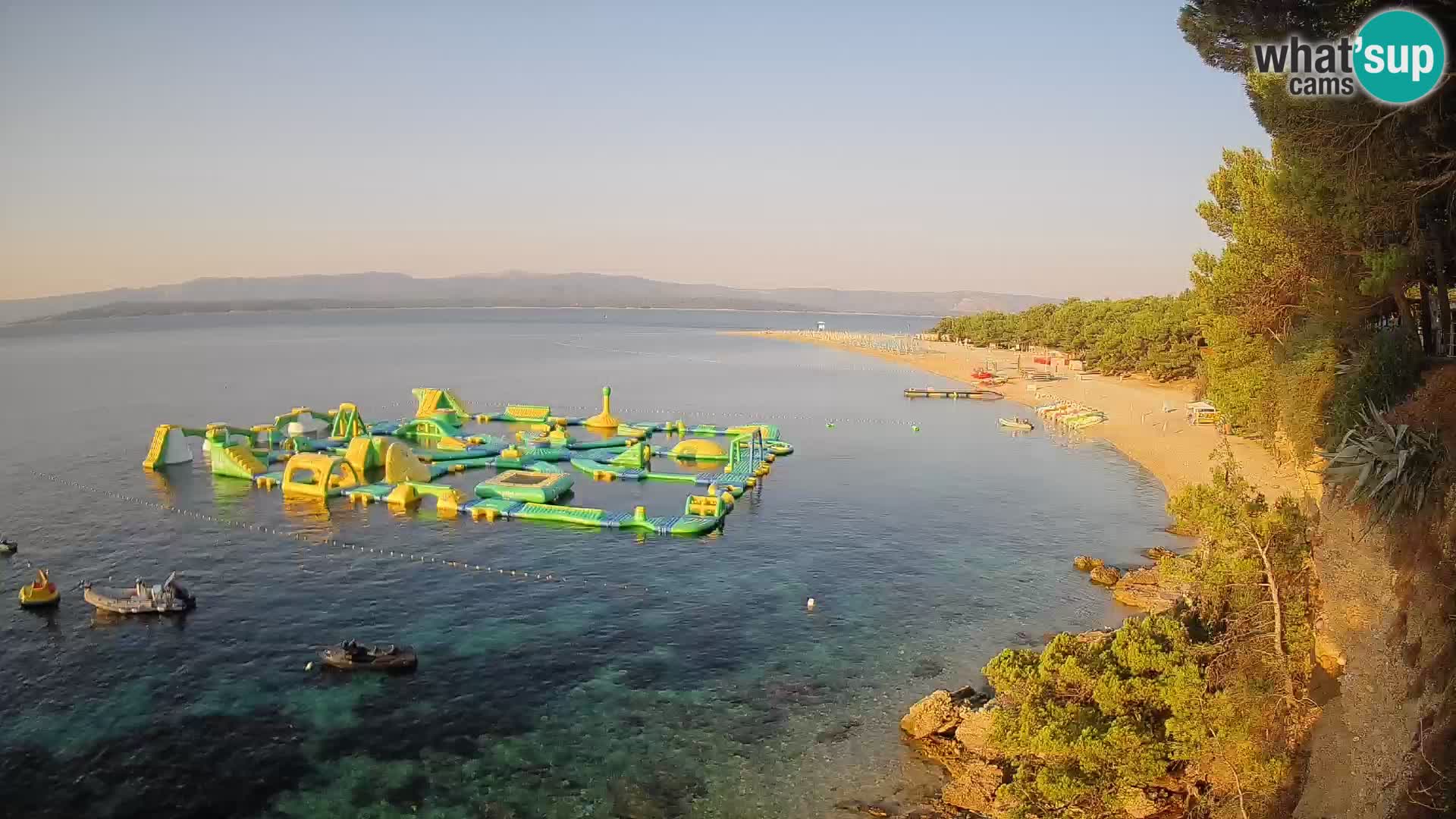 Webcam Zlatni Rat Bol – Liveblick vom berühmten Strand auf Brač