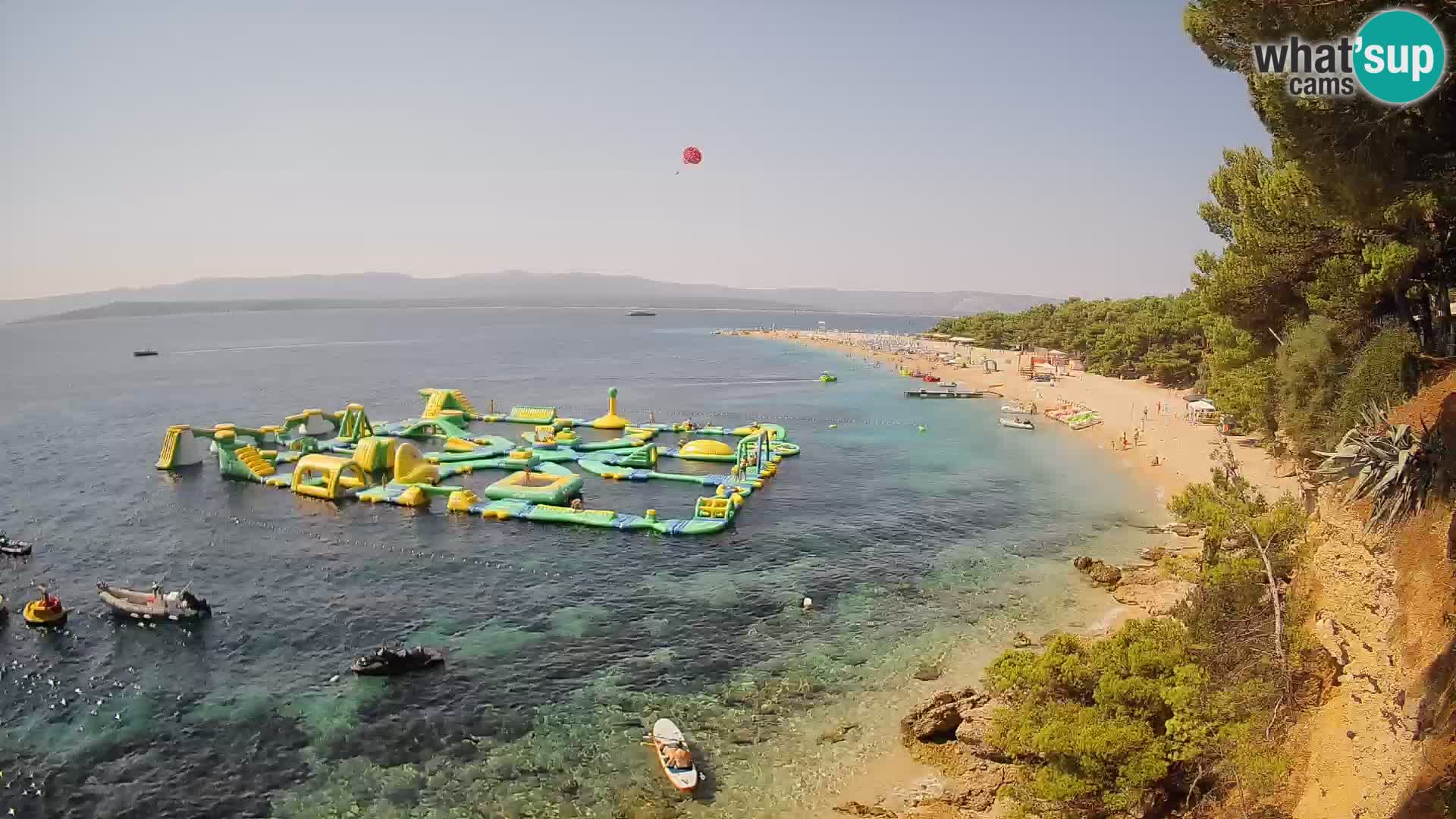Webcam Zlatni Rat Bol – Liveblick vom berühmten Strand auf Brač