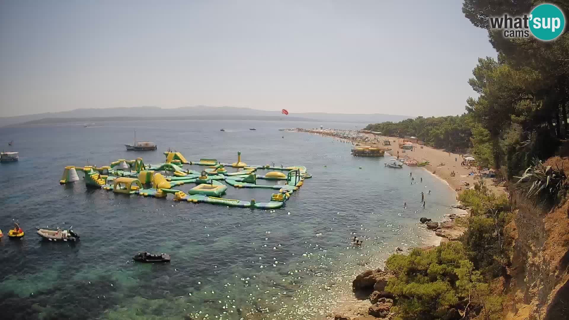Webcam Zlatni Rat Bol – Liveblick vom berühmten Strand auf Brač