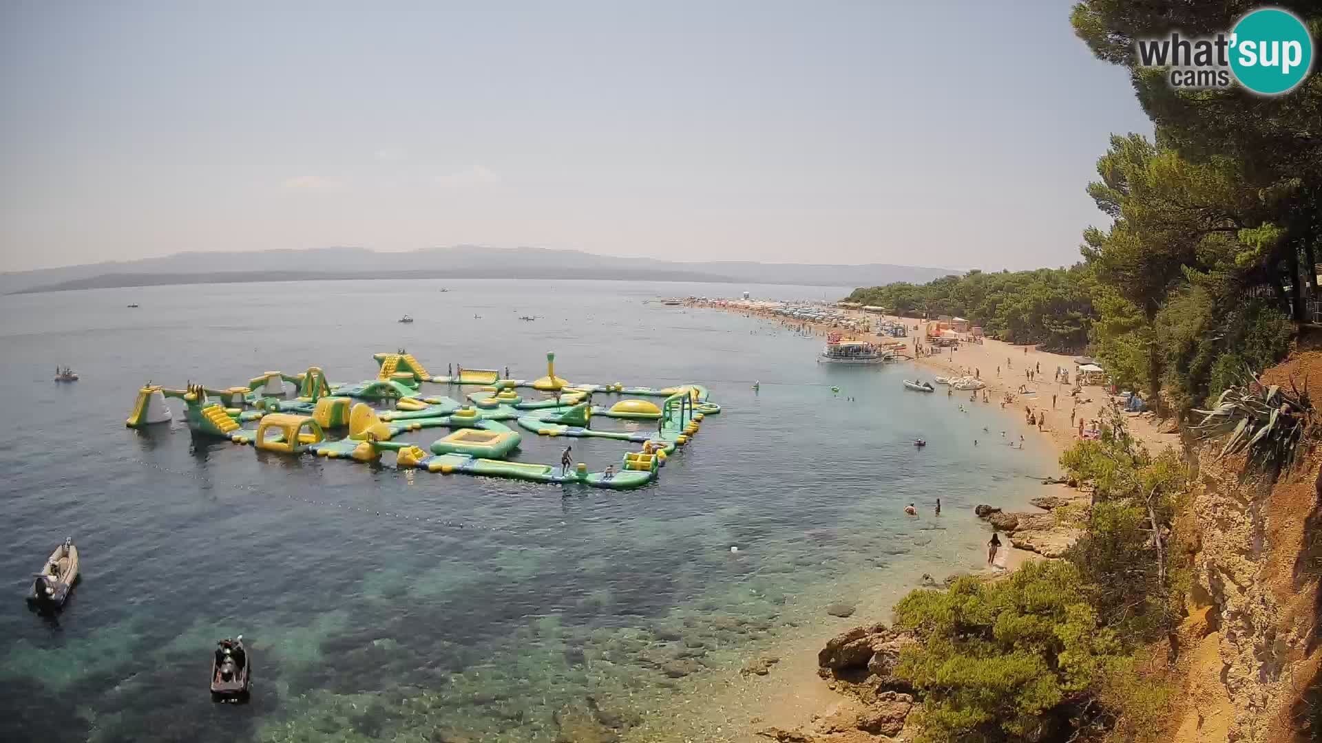 Webcam Bol Zlatni Rat – Vista en vivo desde la isla de Brač