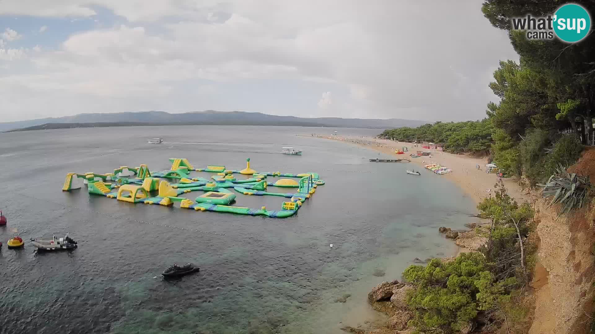 Webcam Bol Zlatni Rat – Vista en vivo desde la isla de Brač