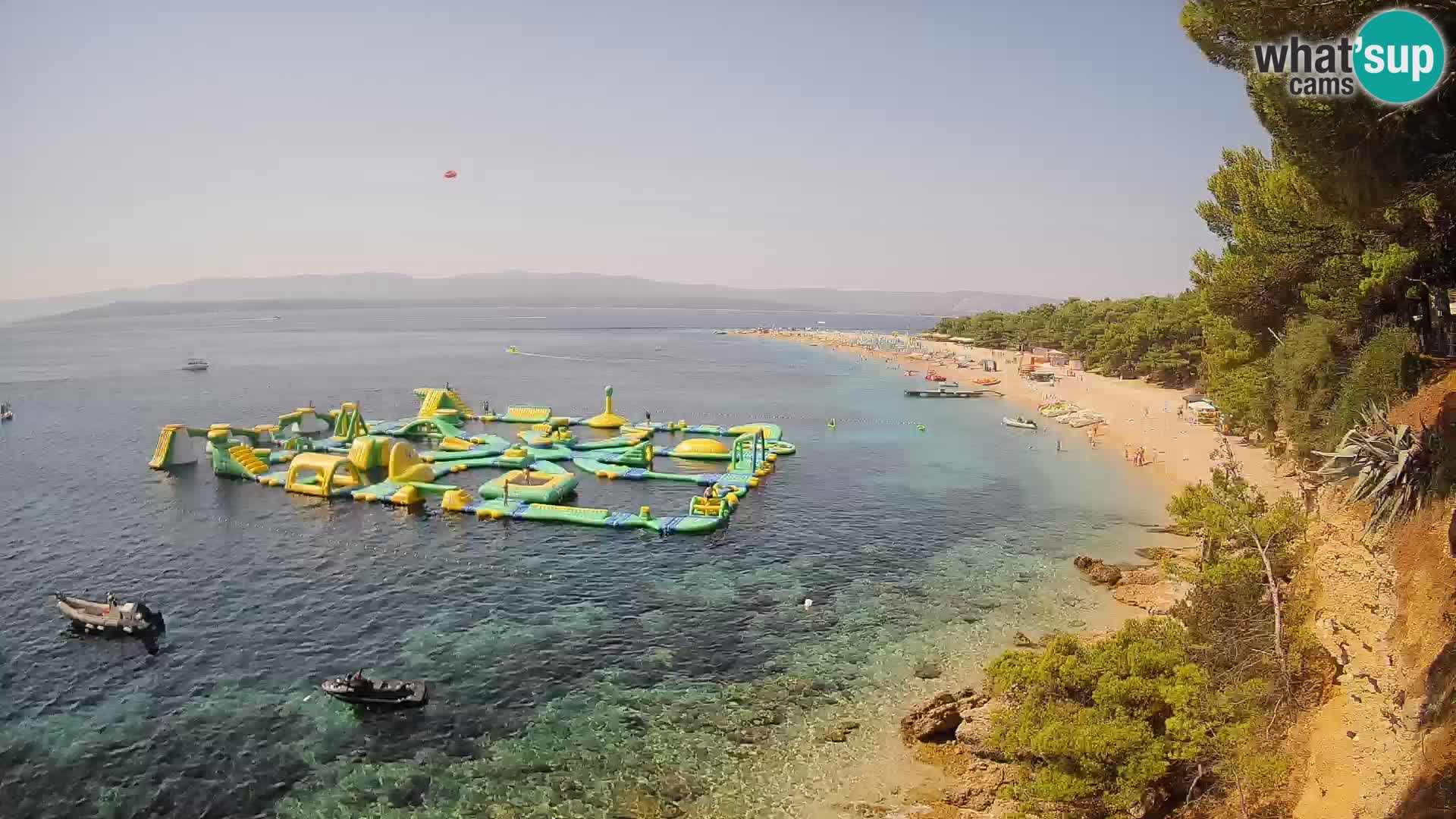 Webcam Zlatni Rat Bol – Liveblick vom berühmten Strand auf Brač