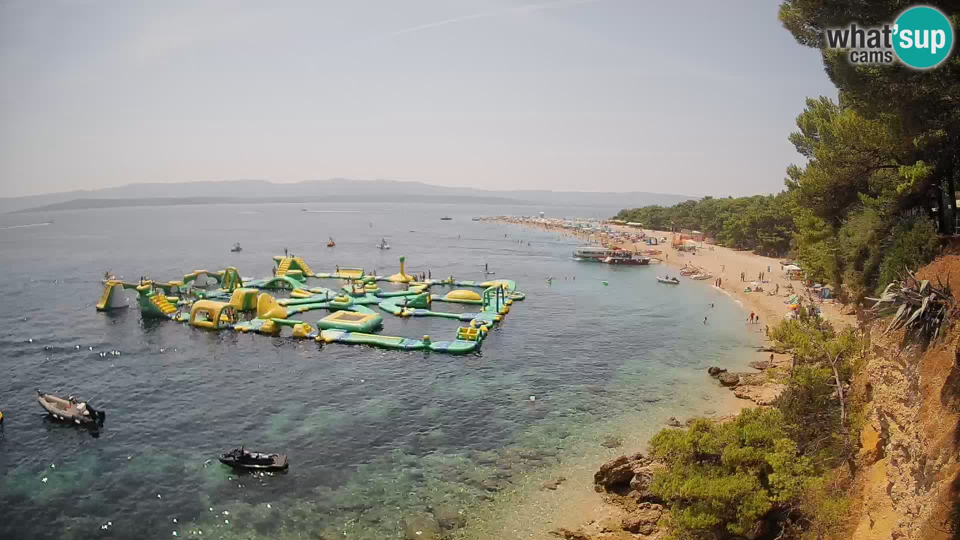 Webcam Bol Zlatni Rat – Vista en vivo desde la isla de Brač